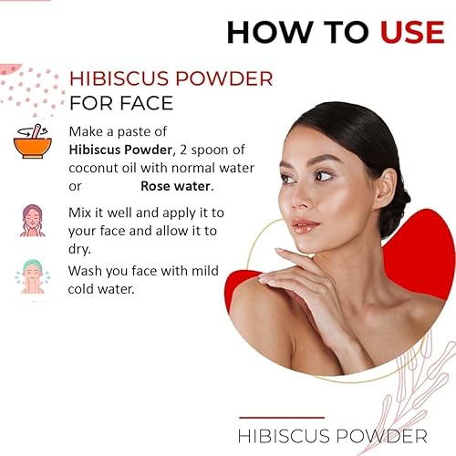 Miniatura 6 de MA Hibiscus Powder for Hair Growth, face and Skin (200 Grams)  Hibiscus Flower Powder  Suitable for Hair Pack, Hair Oil, Face Pack and Hibiscus Tea