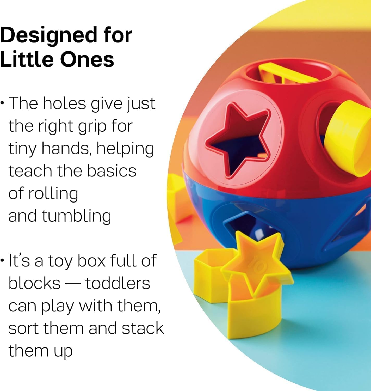 Tupperware Shape-O Toy - Gioco a incastro, senza BPA, per neonati e bambini dai 12 mesi in su, giocattolo educativo per promuovere le abilità motorie, il riconoscimento di colori e forme, originale
