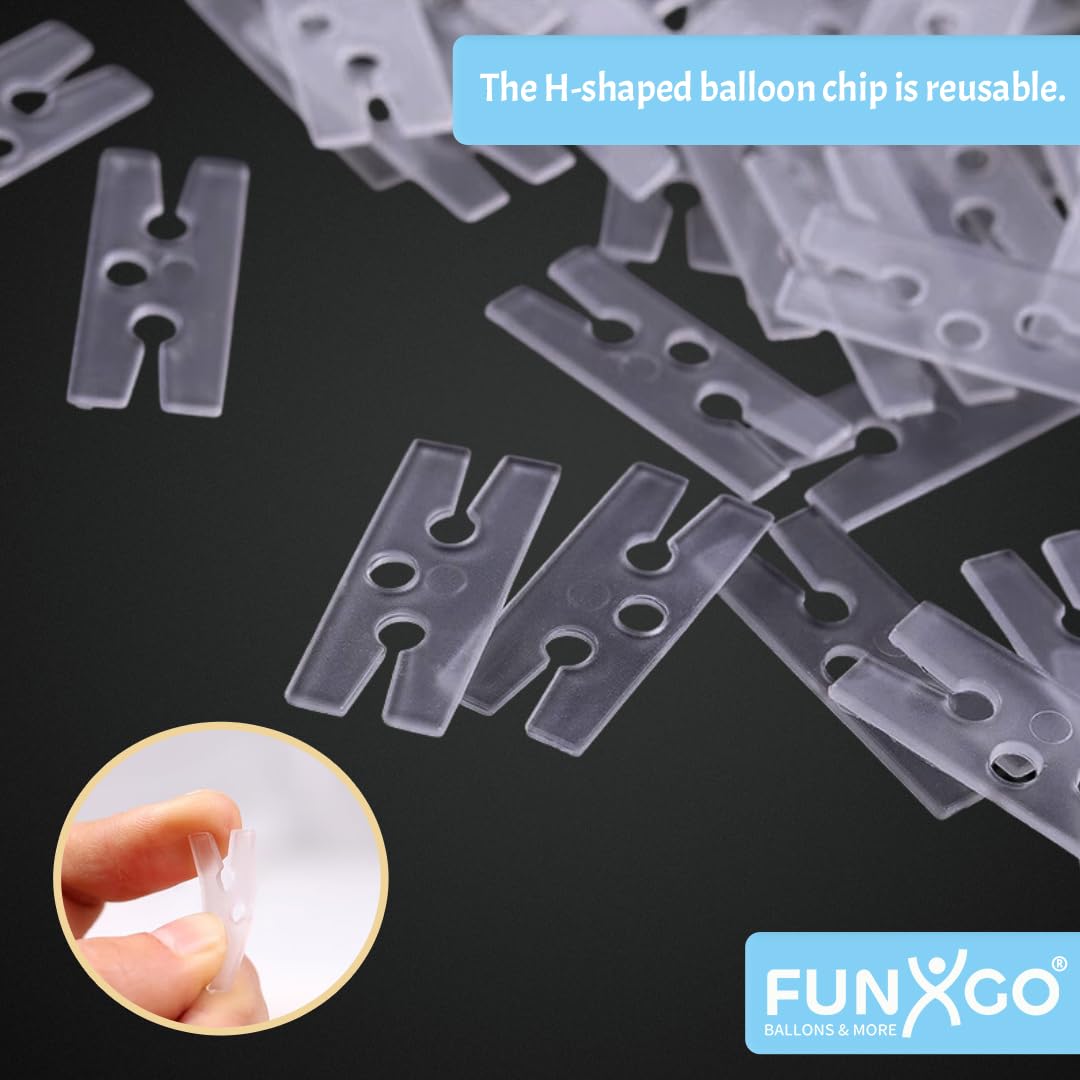 100 Pièces Fermetures de Ballons | Clips & Bouchons de Ballon | Remplissage d’Hélium et d’Air | Accessoires de Fête, Mariage, Anniversaire