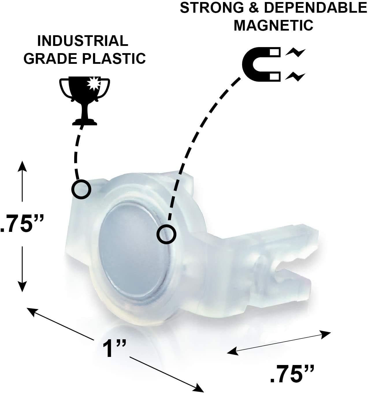 Super Big Clearance! Extra Strong Magnetic Christmas Light Clips Holiday Lighting Magnet for C9 Holiday Lighting Sockets, can be used for Patio Lighting, and with Christmas Tree and Edison Globe String lights. Pack of 100