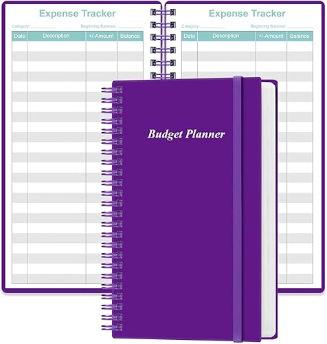 Planificador de presupuesto Rastreador de presupuesto de gastos A6, libro de presupuesto para libro mayor, organizador de dinero para cartera, 3.75