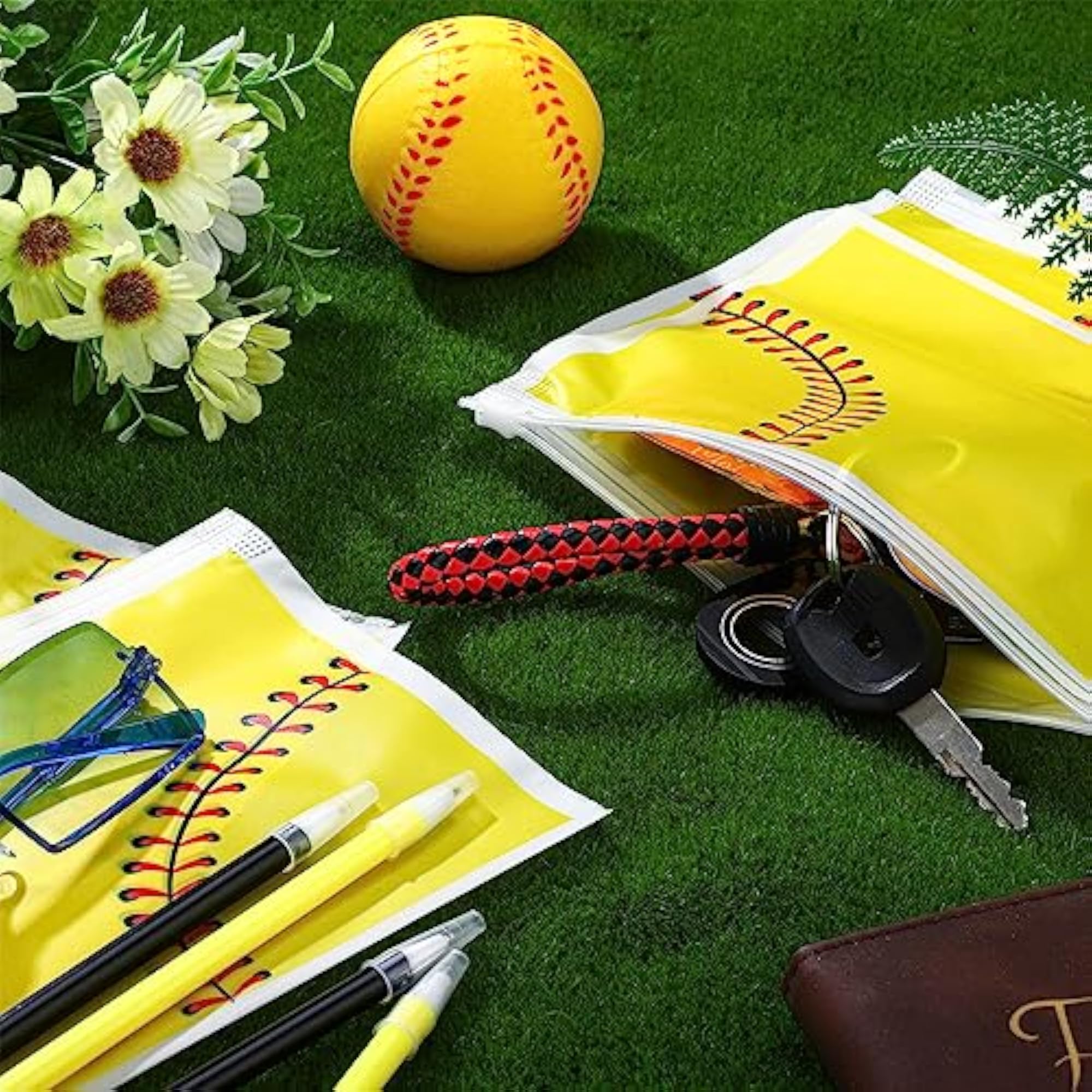 50 Pcs Softball Makeup Bag Bulk EVA Waterproof