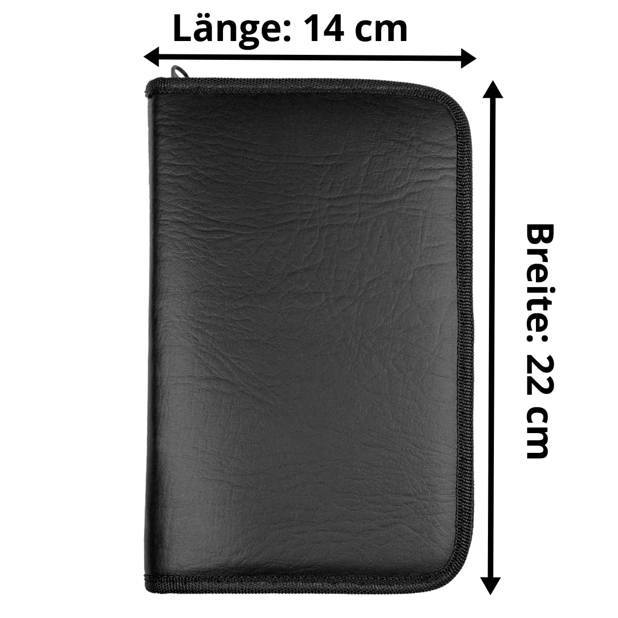 May Astuccio Vuoto per 12 Strumenti da Manicure e Pedicure – Grande Custodia Organizer da Comporre con Cerniera e Interno in Velluto per Cosmetici e Cura delle Unghie