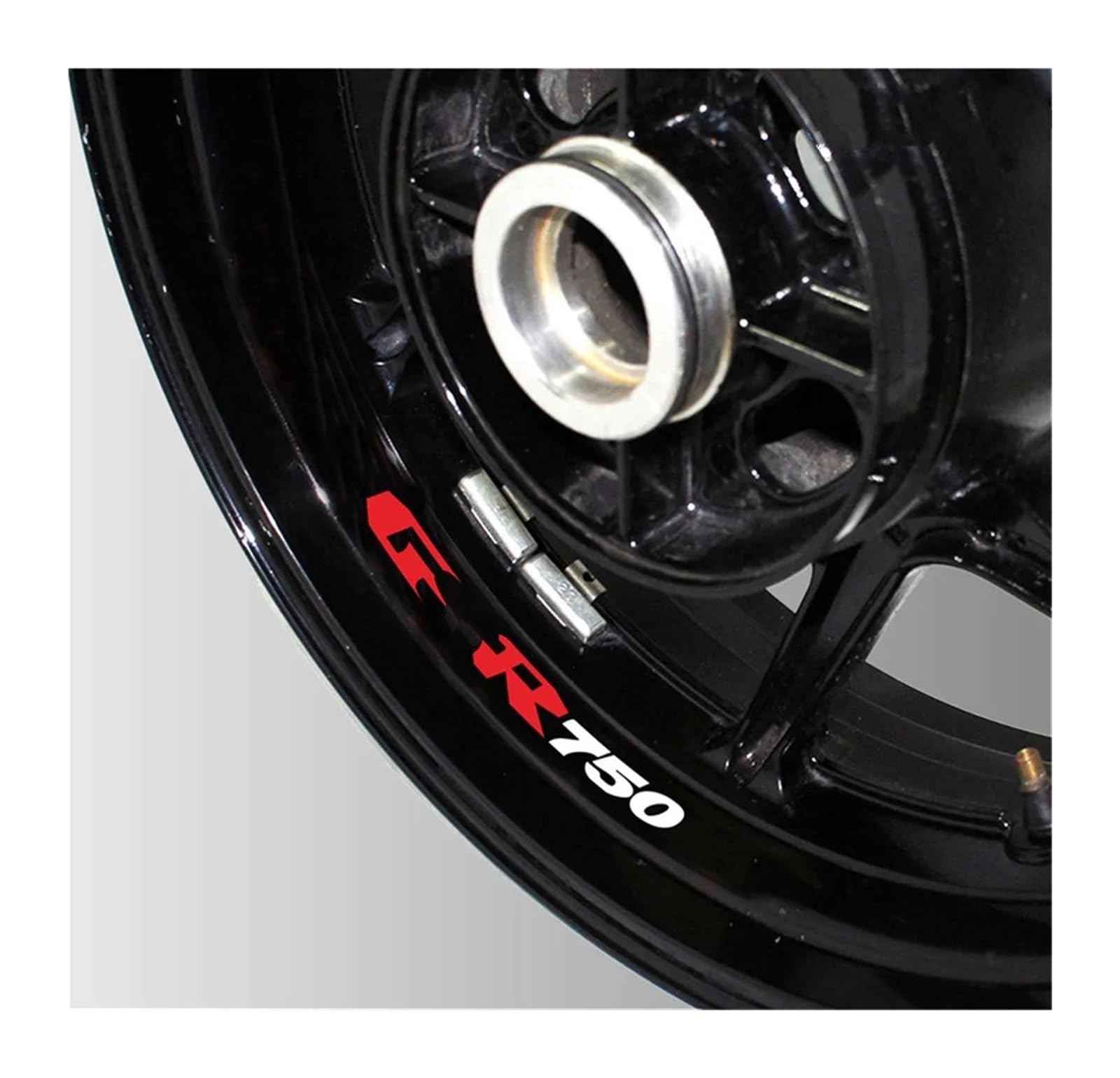 Motorrad-Radaufkleber Wasserdicht Für S&uzuki Für GSR750 Für GSR 750 Reflektierende Radaufkleber Felgendekoration(Multi-Colored)