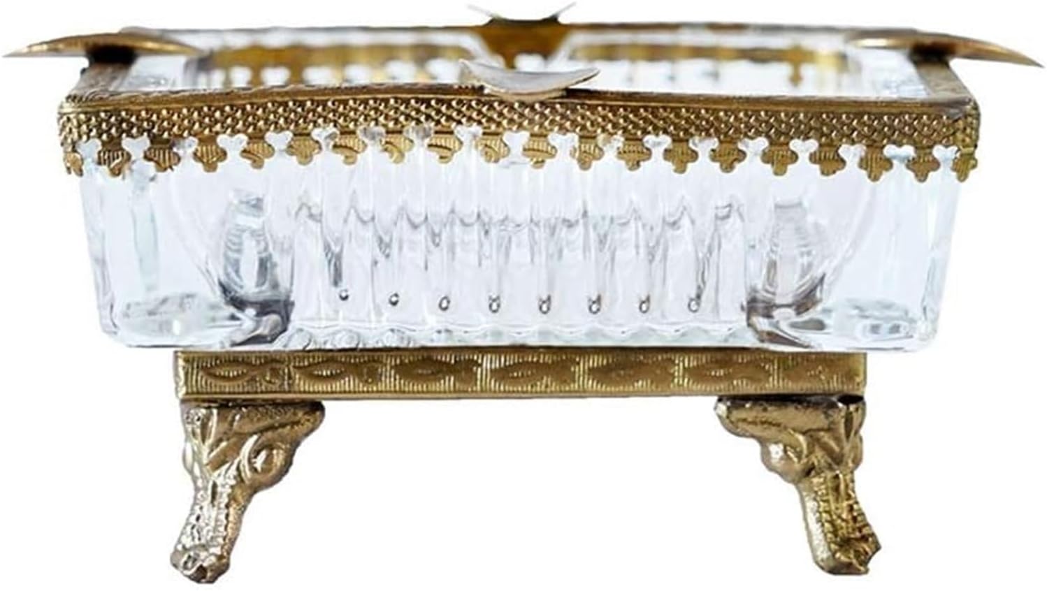 輸入雑貨 シノワズリ 『薔薇の灰皿』 ゴールド 薔薇柄 リビング 輸入 輸入雑貨 シノワズリ 『薔薇の灰皿』 ゴールド 薔薇柄 リビング 輸入