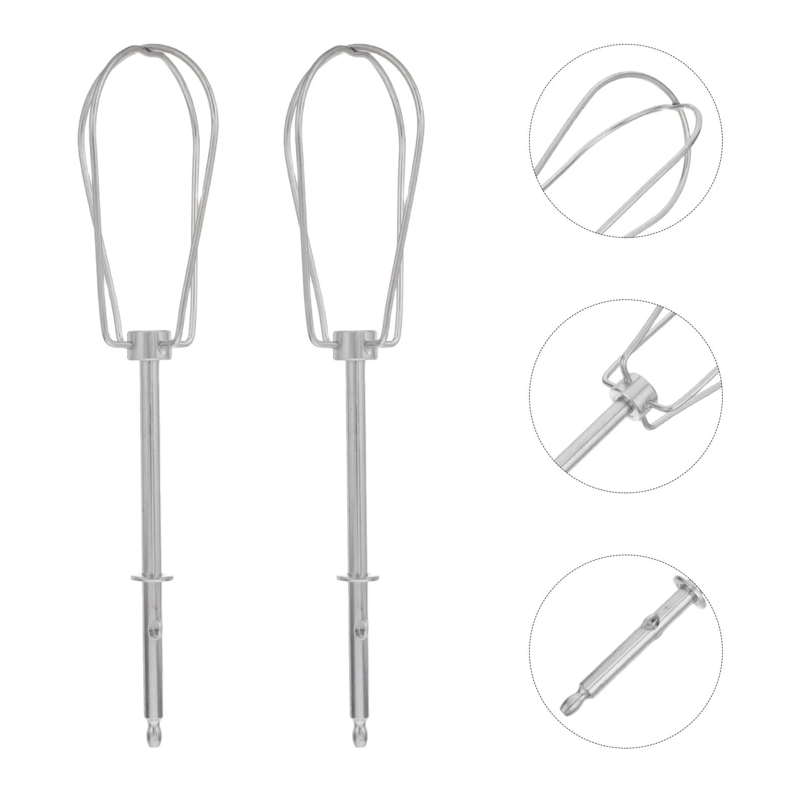 4-teiliger Edelstahl-Schneebesen-Ersatz for Handmixer – Schneebesen-Aufsatz, leicht zu reinigende Schneebesen-Schläger für Handmixer