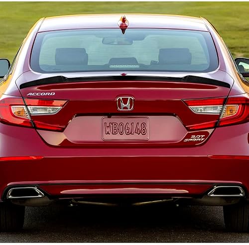 Miniatura 5 de Q1-Tech - Alerón de fibra de carbono real estilo STP para maletero compatible con Honda Accord 4-DRSedán 2018-2023, 2019 2020, 100% fibra de carbono