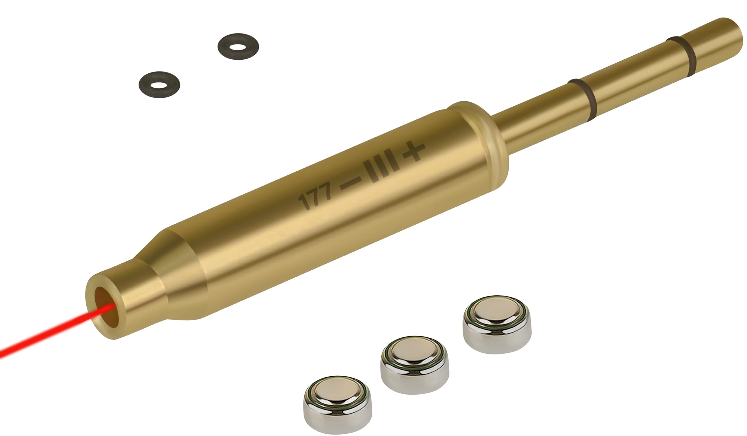 GOTICAL Special Laser Boresighter End Barrel Laser Bore Sight Accurately and Easy to Fit Revolvers Pistols Rifle and Air Guns