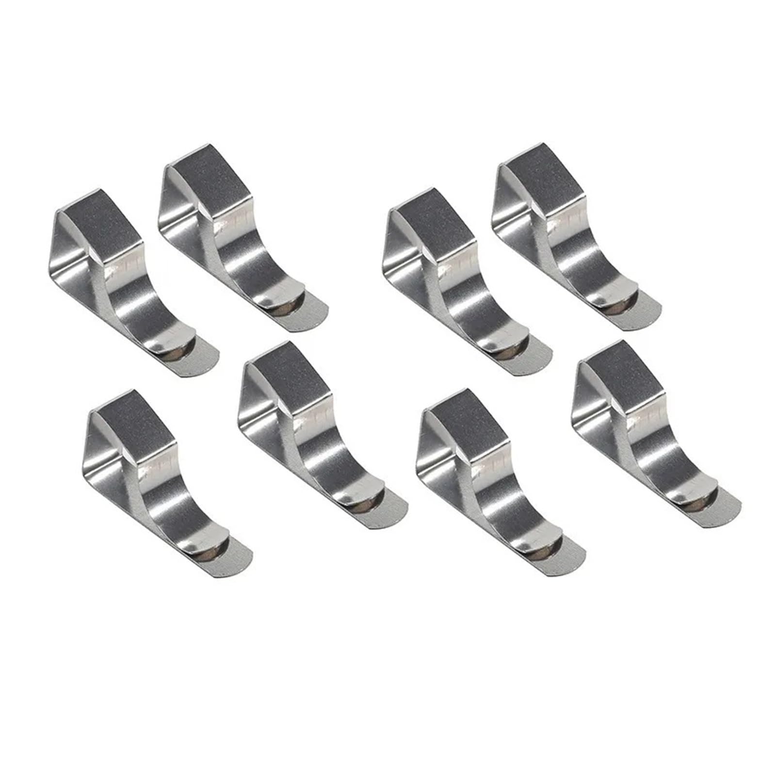 Tischdeckenklammern 8/24pcs Tablecloth Clips Stainless Steel Anti-Slip Clamp Table Cloth Cover Fix for Camping Wedding Promenade