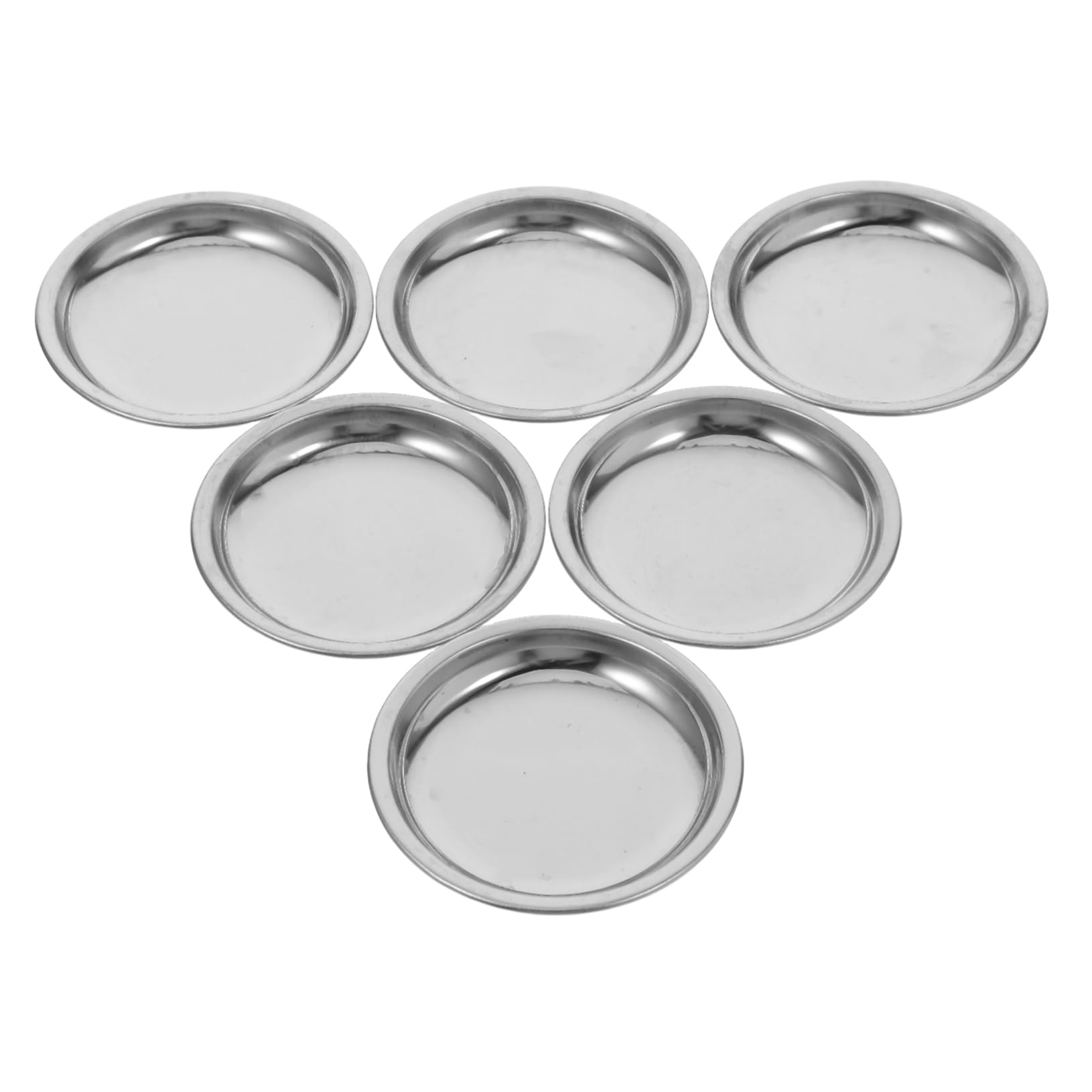 Garneck 6pcs Stainless Steel Tea Bag Dish Coaster Extra Fine Mesh Tea Sifter for