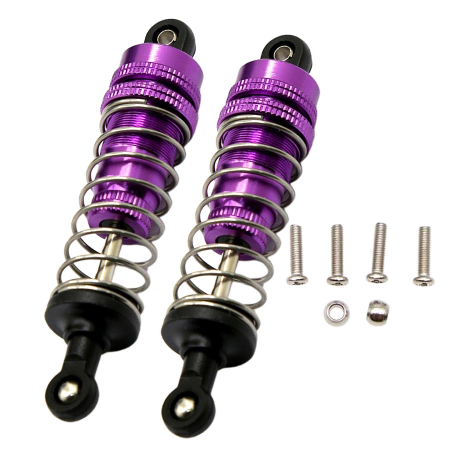 ATORSE 80Mm Shock Absorber Adjustable Fits 1/14 Wltoys 144001 Rc Car Parts Purple-picture-17