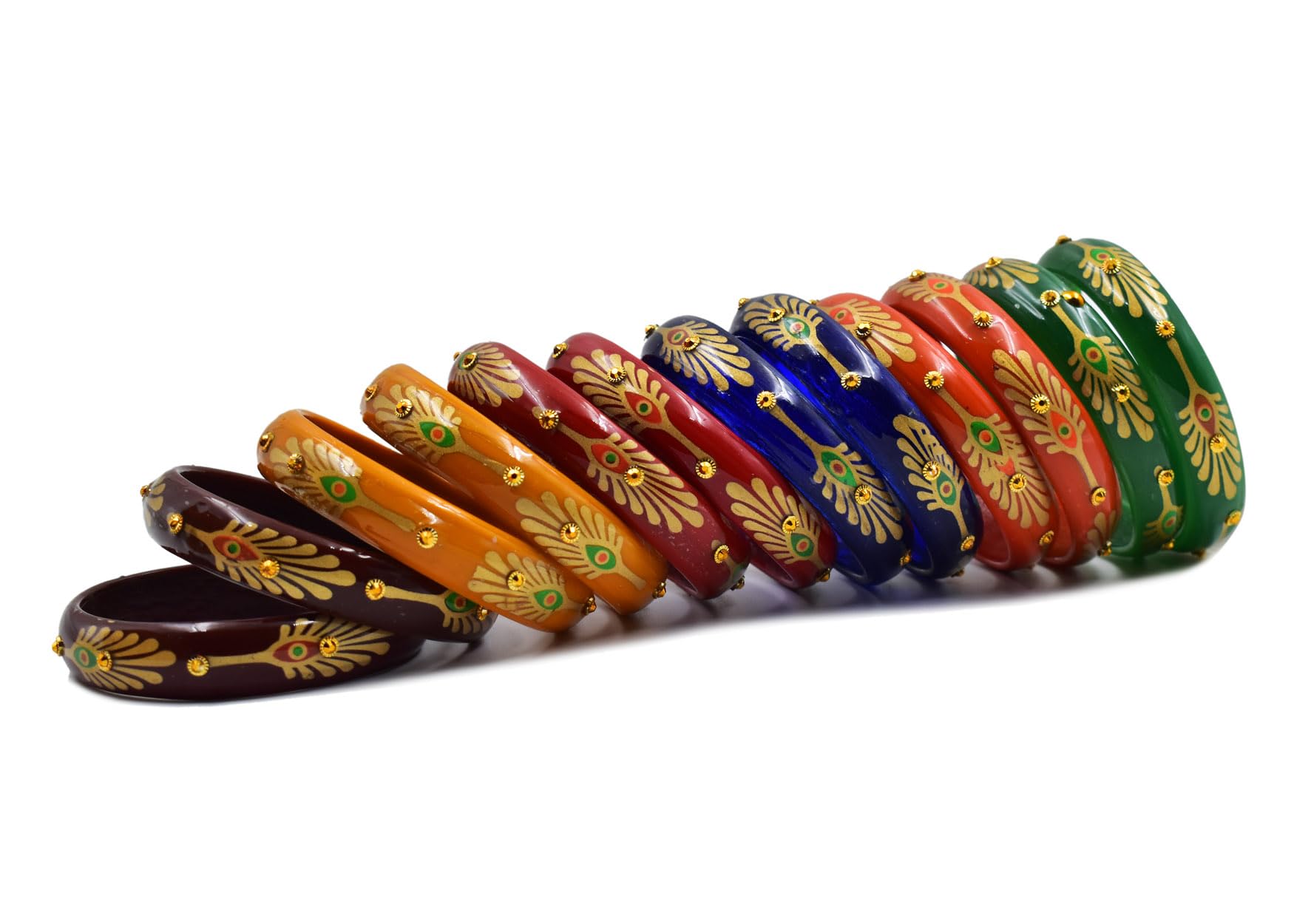 OURVIC Fancy Multicolour (6 Colour) Glass Bangles Set With Classic Design For Women And Girls (Pack Of 12) T2 (2.2) (B09JM7N9PT) Amazon Price History, Amazon Price Tracker