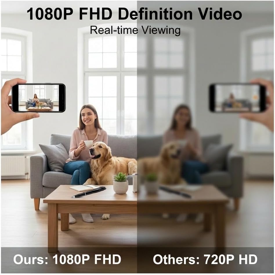 Portable Pen Mini Camera Pet Monitors 1080P Pictures Taking with 32GB MicroSD Card(No Audio)