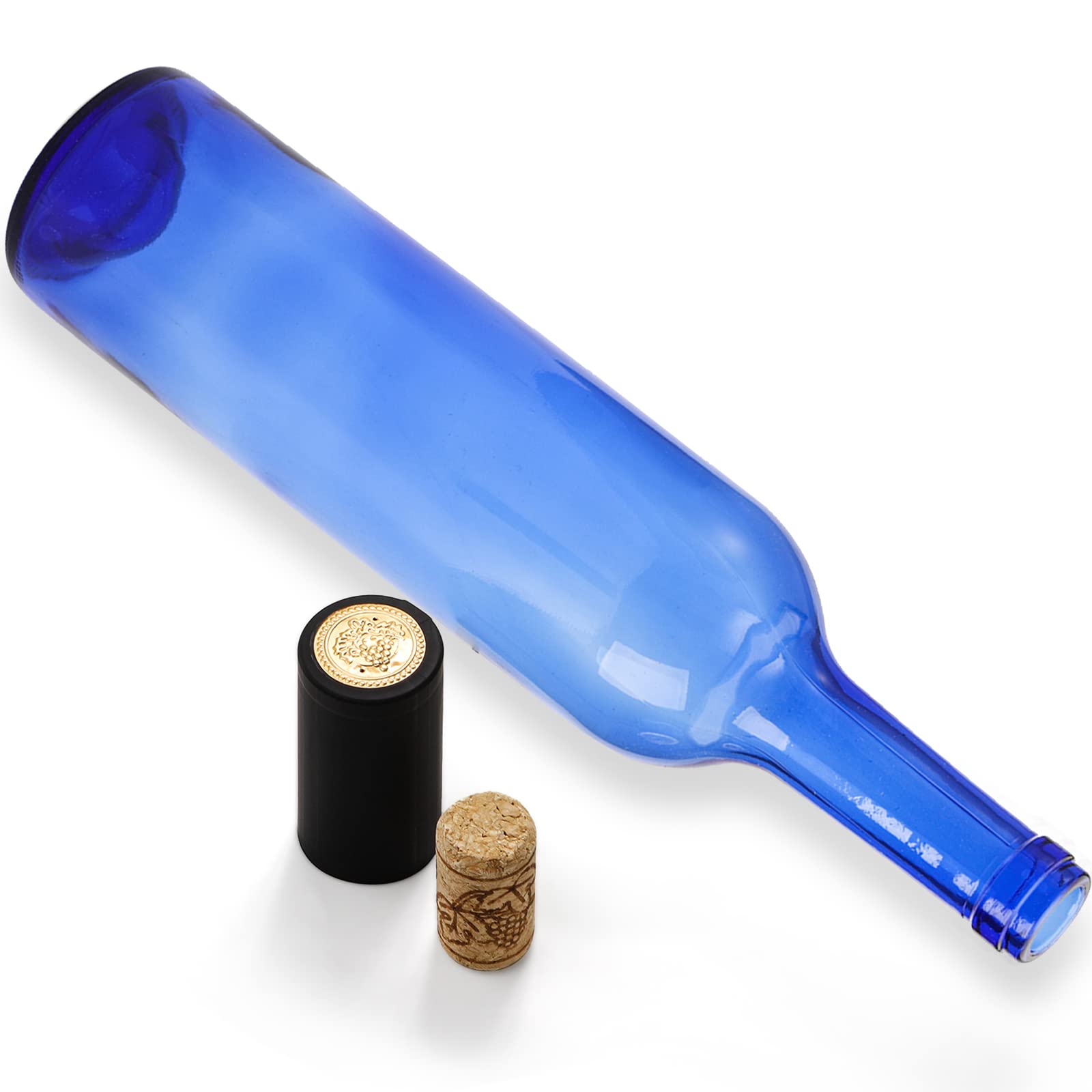 Amazon | DEAYOU 8パック 750ml ボルドーワインボトル ガラスクリア