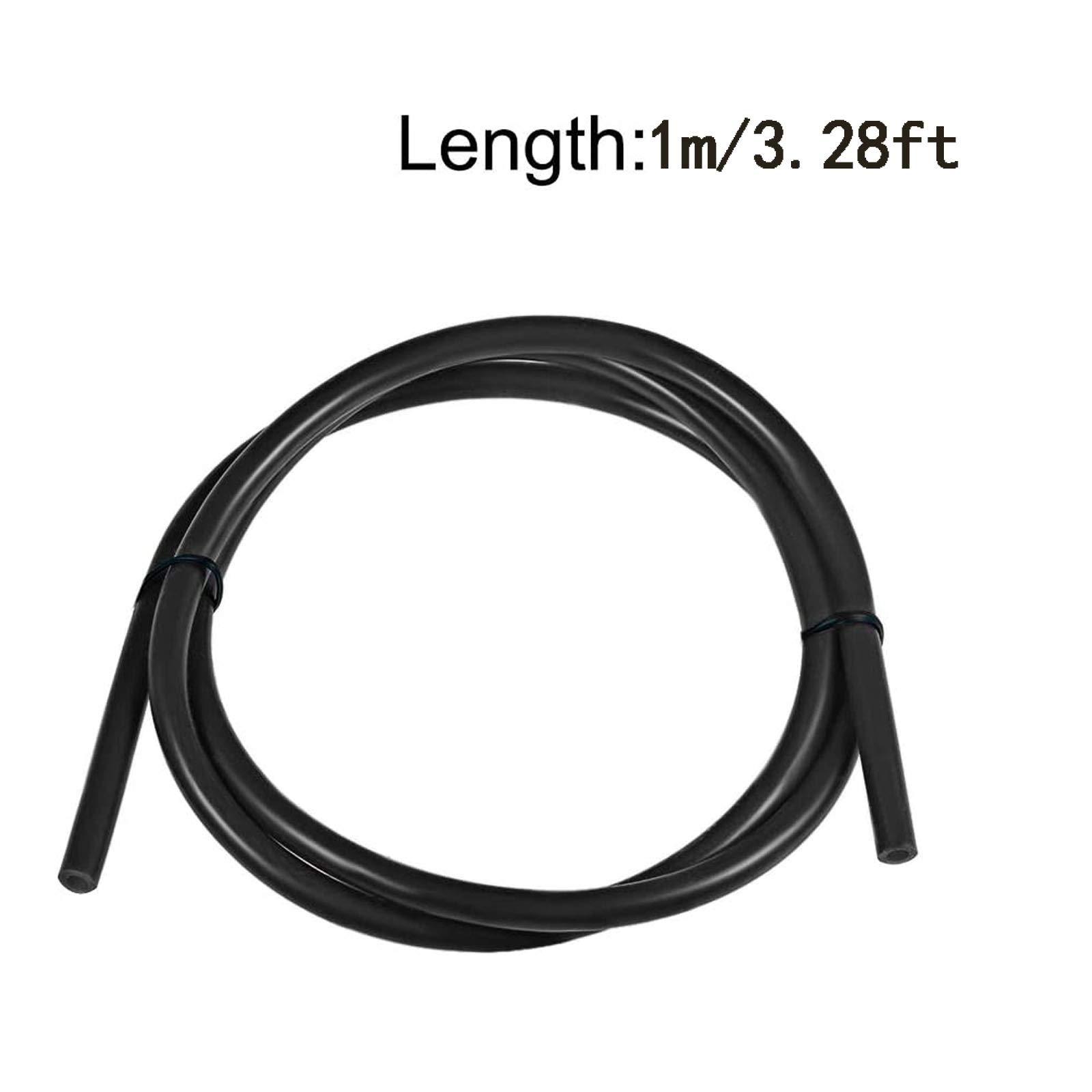 Tubo de silicona negro, tubo de agua de manguera for transferencia de bomba, opción múltiple 1 pieza(Length 1m 20 * 26mm)