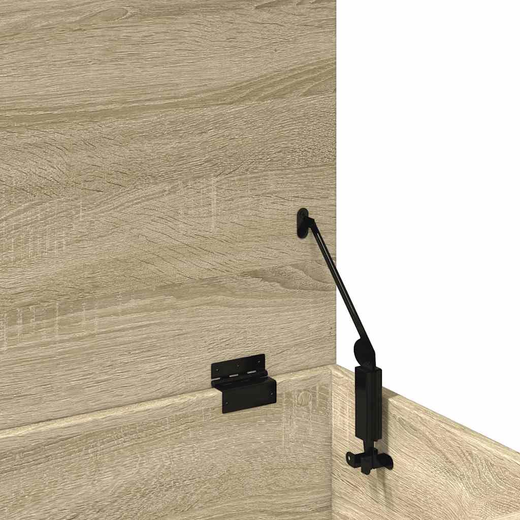 vidaXL Caja de almacenaje Madera ingeniería Roble Sonoma 100x42x46 cm, Caja de Almacenamiento, Caja para Mantas, baúl de almacenaje