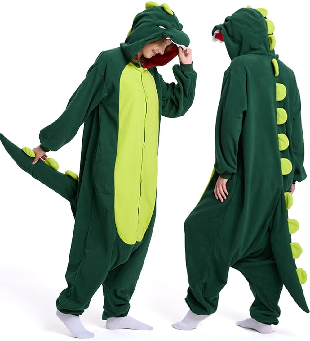 Adult Animal Onesie - Onesies Pajamas for Women & Men Couples, Soft Fleece Halloween Cosplay Costumes Sleepwear