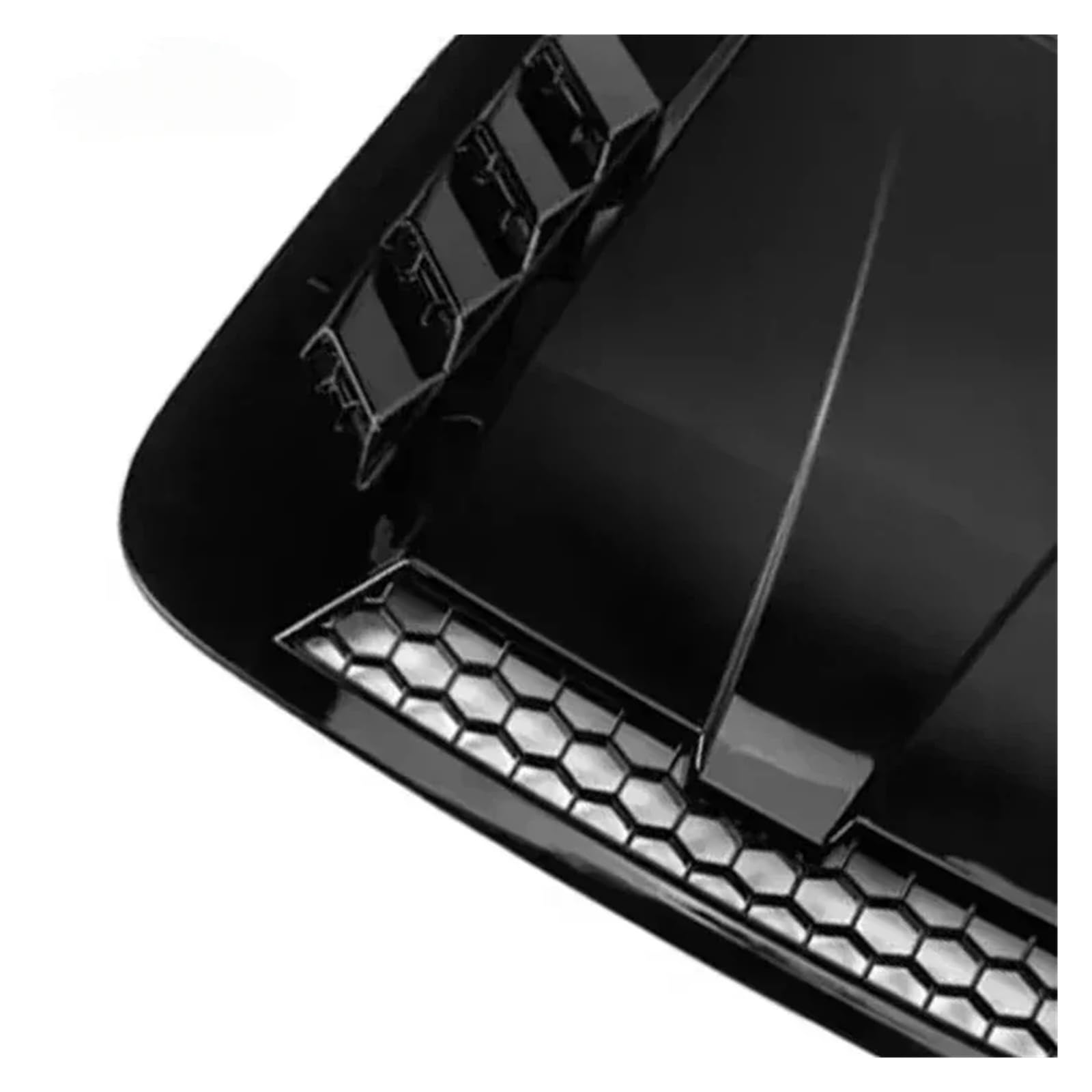 Scoop universale del motore anteriore in plastica ABS e scoop del cofano Copertura del cofano Adesivi decorativi Accessori esterni durevoli (Nero lucido)(Carbon Fiber)