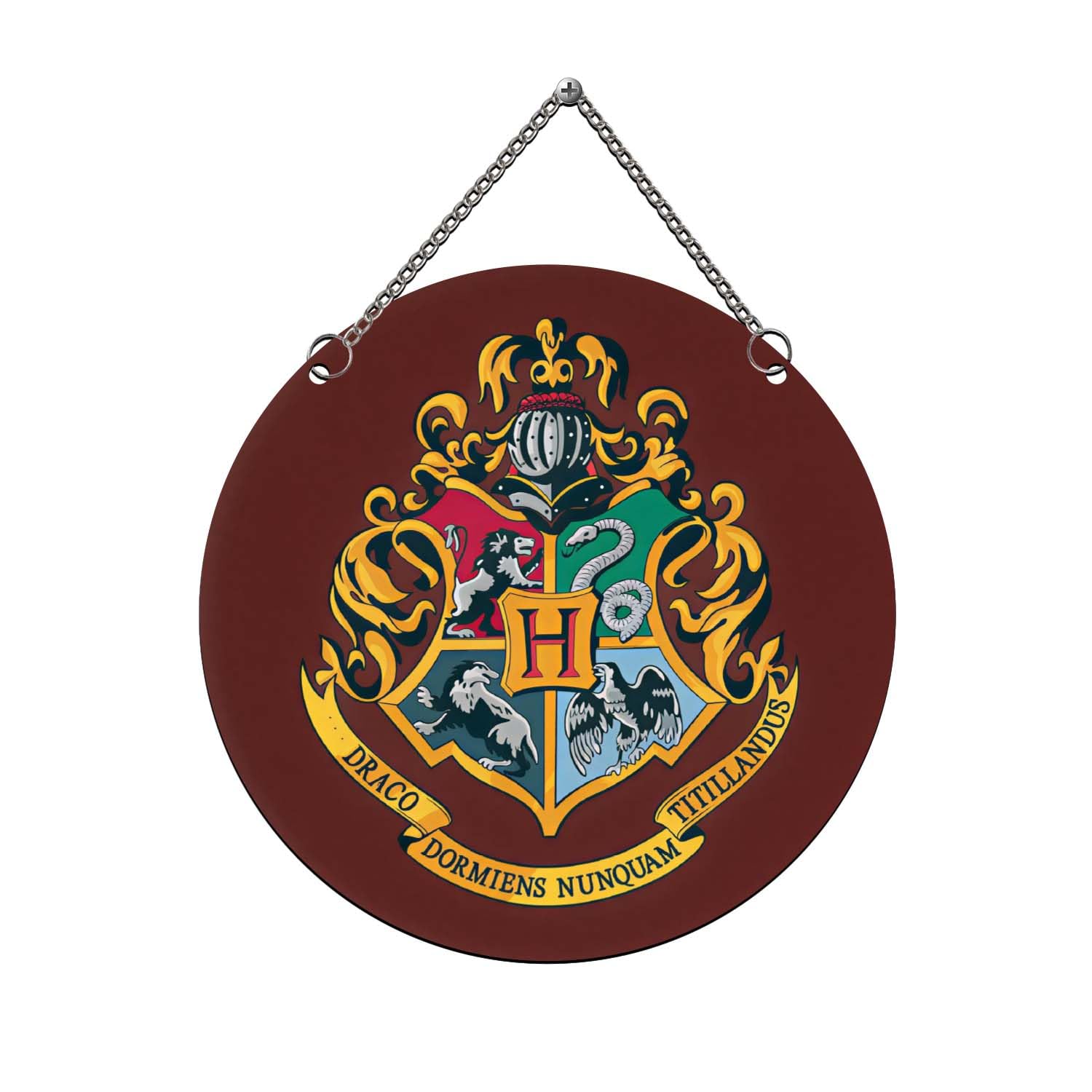 Gift Me Bazar Wooden Harry Potter Hogwarts Crest Hanging Wall Decor For Kids Room & Home Decor | Harry Porter Theme Gift | Return Gifts For Kids-image-4