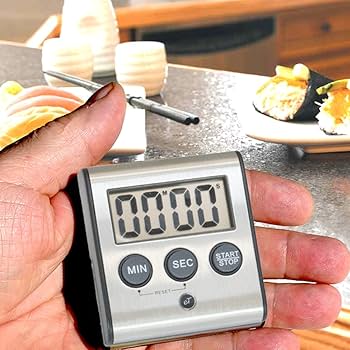 Amazon.com: Elegant Digital Kitchen Timer, Stainless Steel