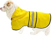 Vista 22 de Impermeable para Perros Resistente al Agua Reflectante - Poncho Ligero Transpirable con Capucha Abrigo Chaqueta de Lluvia con Correa Ajustable