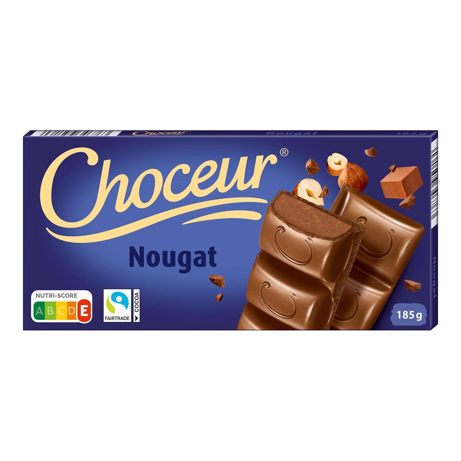 Choceur Nougat Flavored Chocolate Bar 200g - Imported from Germany