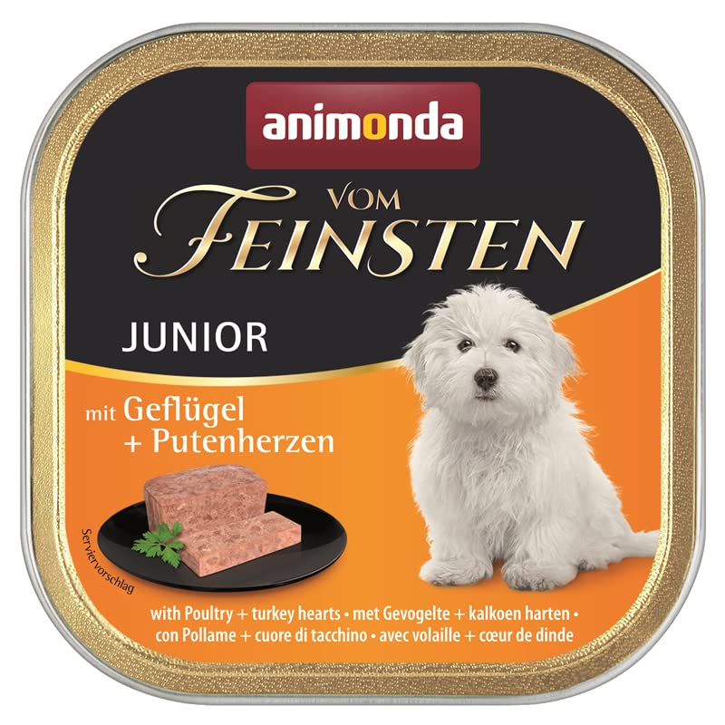 Animonda vom Feinsten Junior Mix 150g / zu je 11 oder 22 Schalen erhältlich/alle 3 Sorten/Hundefutter - Nassfutter für Junge Hunde (11)