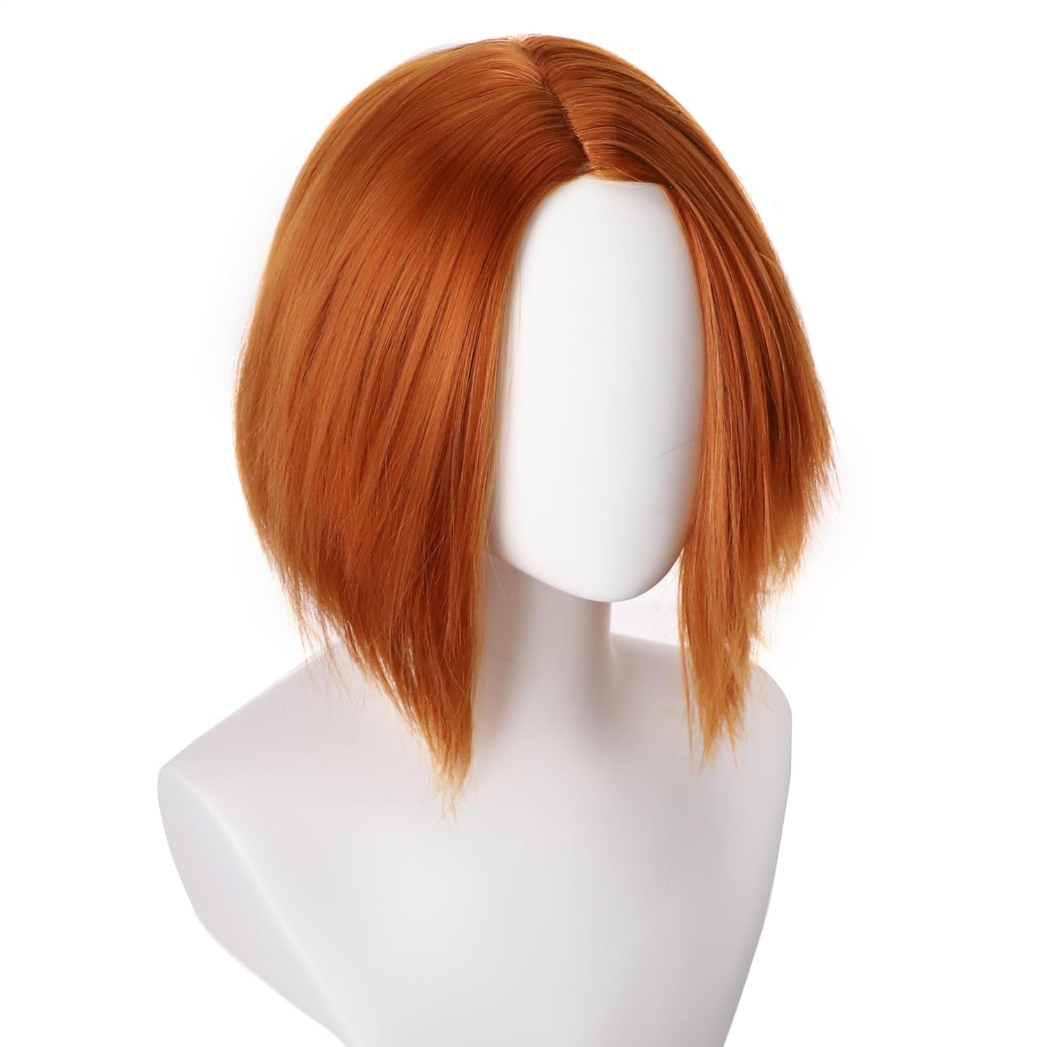 YEESHEDO Evil Killer Doll Wig Short Orange Halloween Wig Anime Cosplay Halloween Costume - Image 2