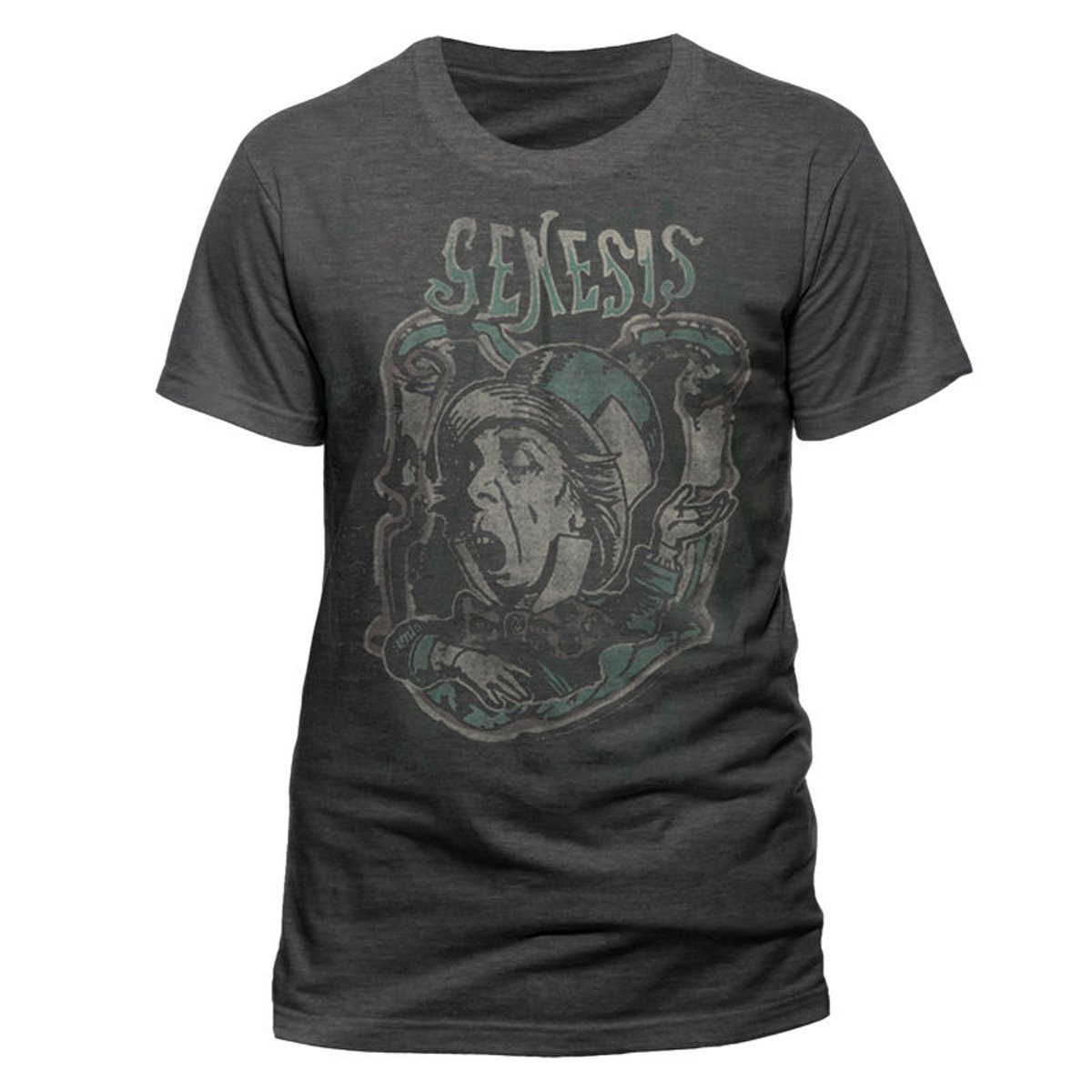 Genesis Phil Collins Peter Gabriel Prog Rock Official Tee T-Shirt Mens Unisex (X-Large) Grey