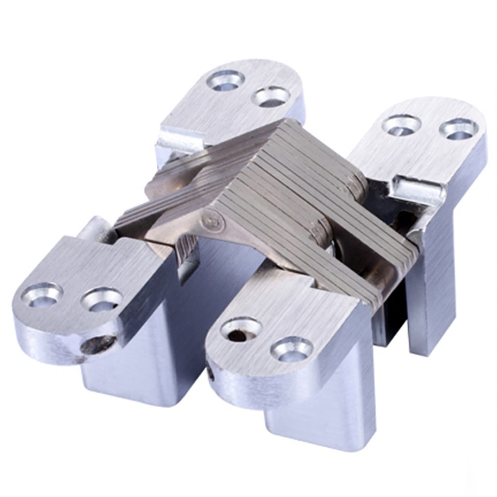 Hinges, Stainless Steel Hidden Hinges Built-in Concealed Cross Heavy-Loading Folding Door Hinge