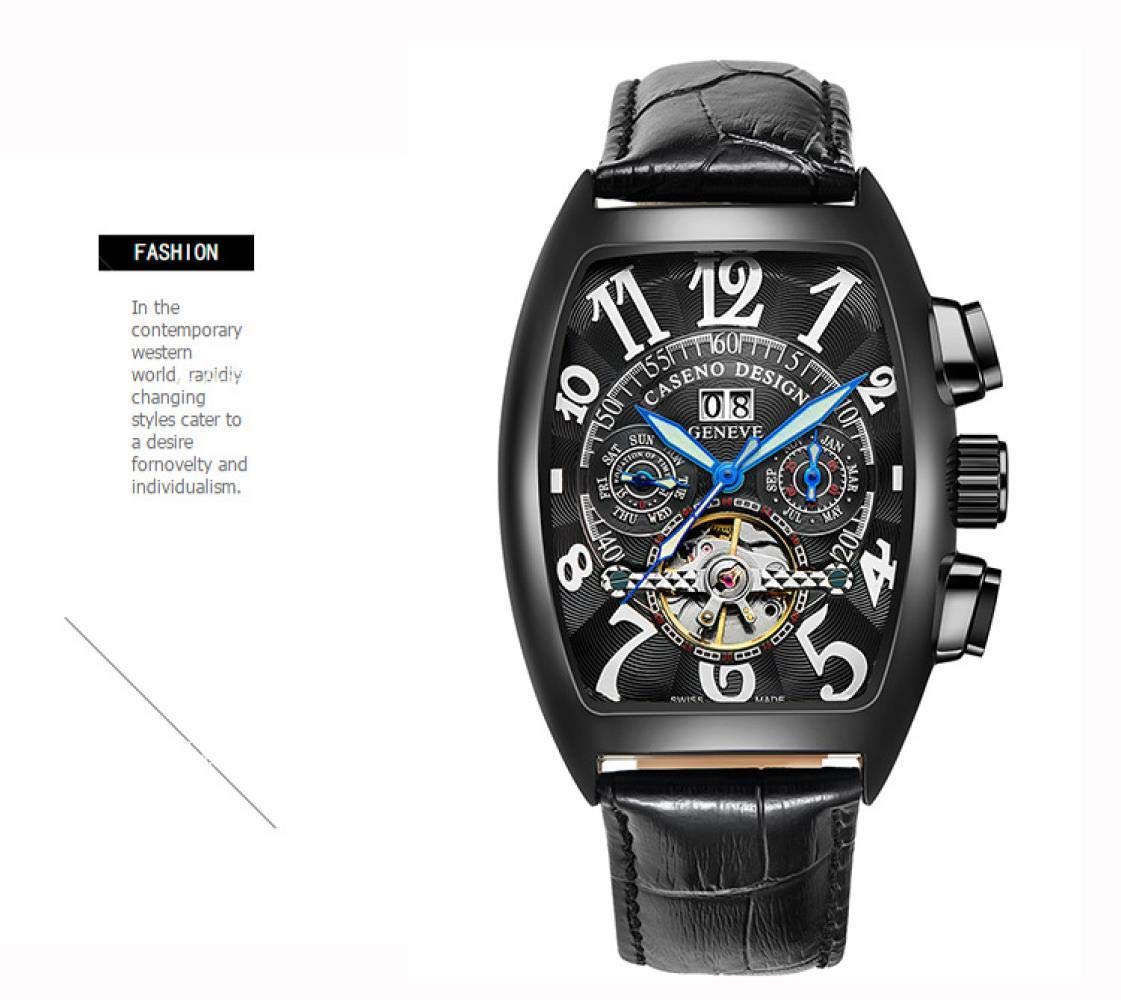 Ourui Armbanduhren,Tonneau-Förmige Mechanische Tourbillon-Herrenuhr