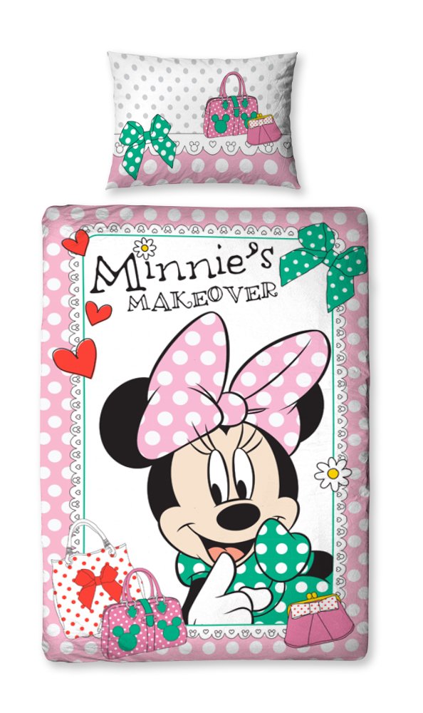 Linge de lit Minnie Mouse housse de couette 135 x 200 multicolore enfant