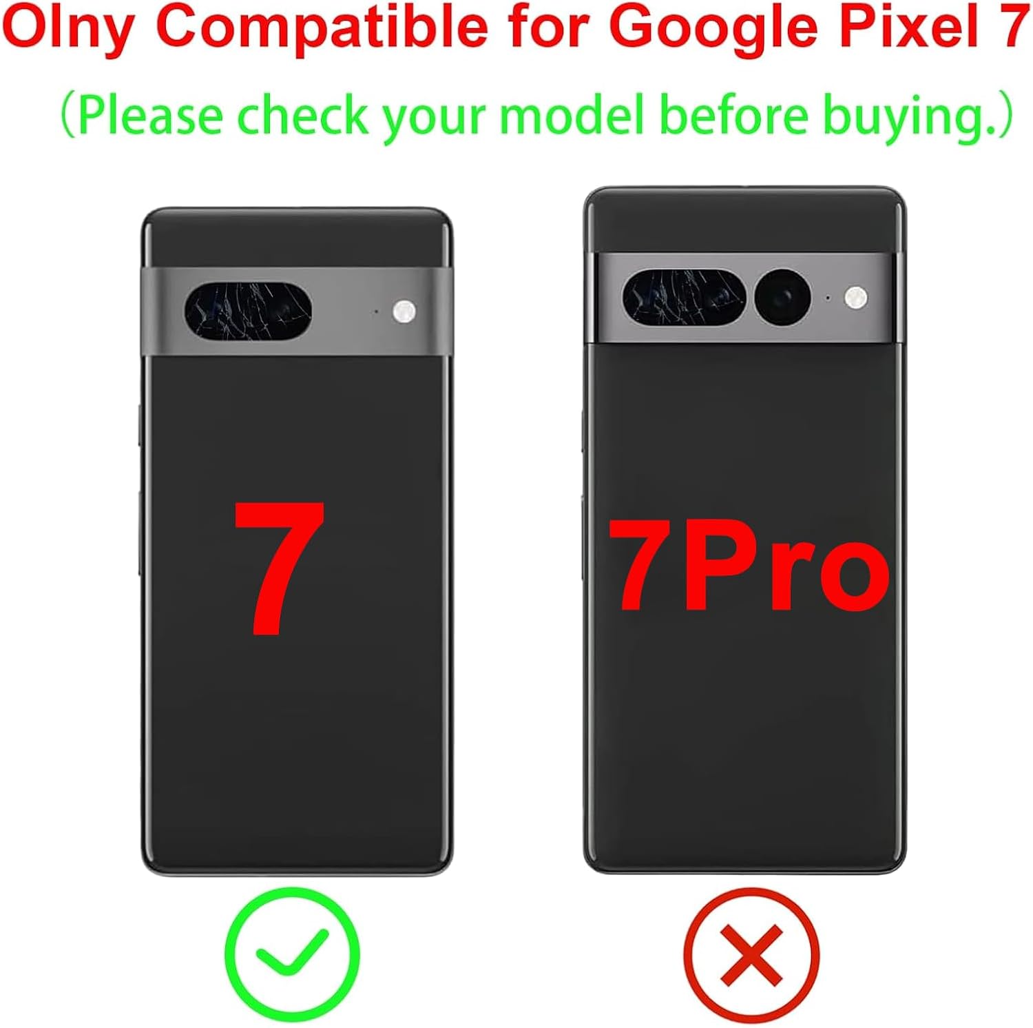 For Pixel 7 Back Rear Camera Lens Glass Replacement for Google Pixel 7 Rear Camera Glass with Pre-Installed Adhesive and Reparing Toolkits