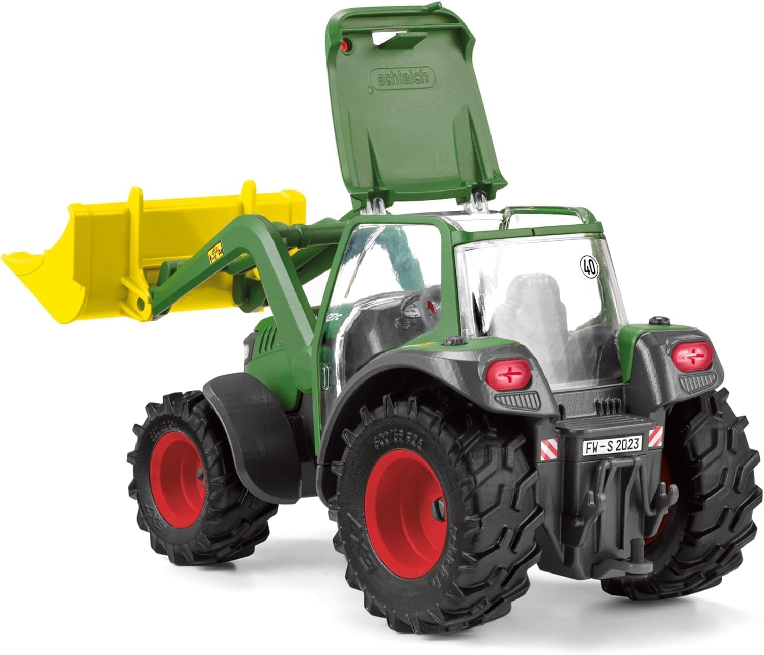 Schleich 42608 Tractor con Remolque, a Partir de 3 años, Farm World - playset, 50 Piezas