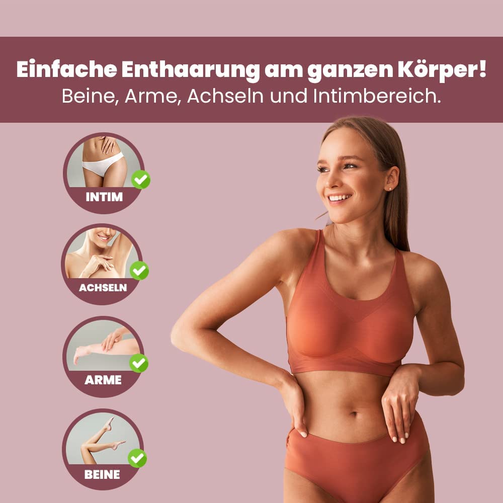 Capillum AMOVE Aloe Vera 1000g SPAR PACK Enthaarungscreme Intimbereich Frau - sanftes Enthaarungspulver Frauen schmerzfreie Dusch-Intim Enthaarungscreme Frauen ohne Zusatzstoffe mit neutralem Geruch