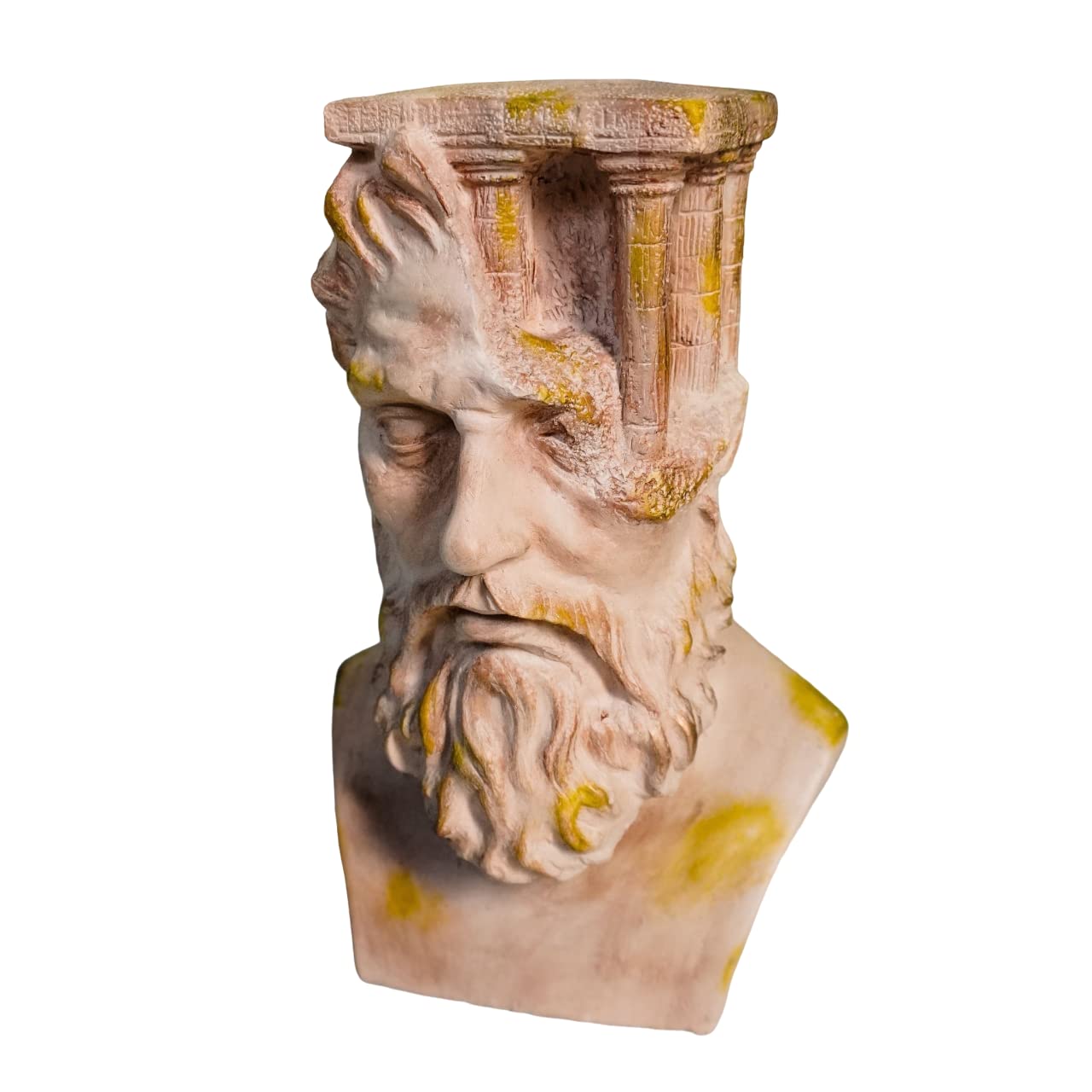 Busto escultura de Atlantes Mukemel BTC0061, una joya artística de la Grecia antigua