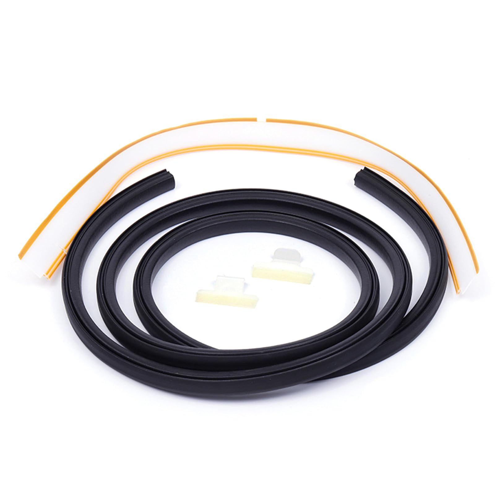 Msioytog Dishwasher Door Seal 154827601 & Splash Set, Anti-Leak Gasket Noise Reduction Waterproofs Strips Dishwasher Bottom Door Seal Combo Set