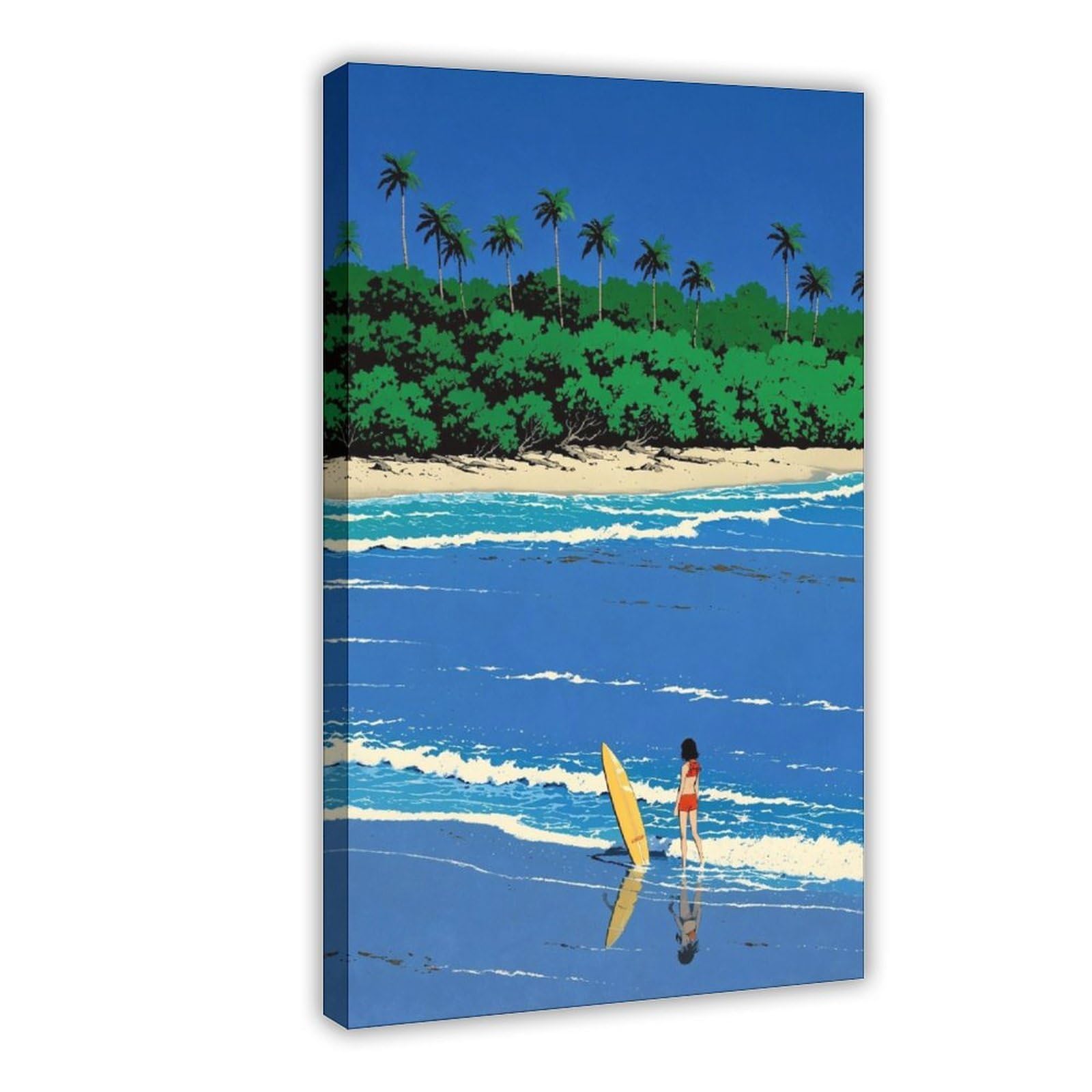 Sdkahkzo Artist Hiroshi Nagai Japanese City Pop Canvas Modern Poster Wall Art Prints Paintings Living Room Bedroom Decor 12X18inch(30X45cm)