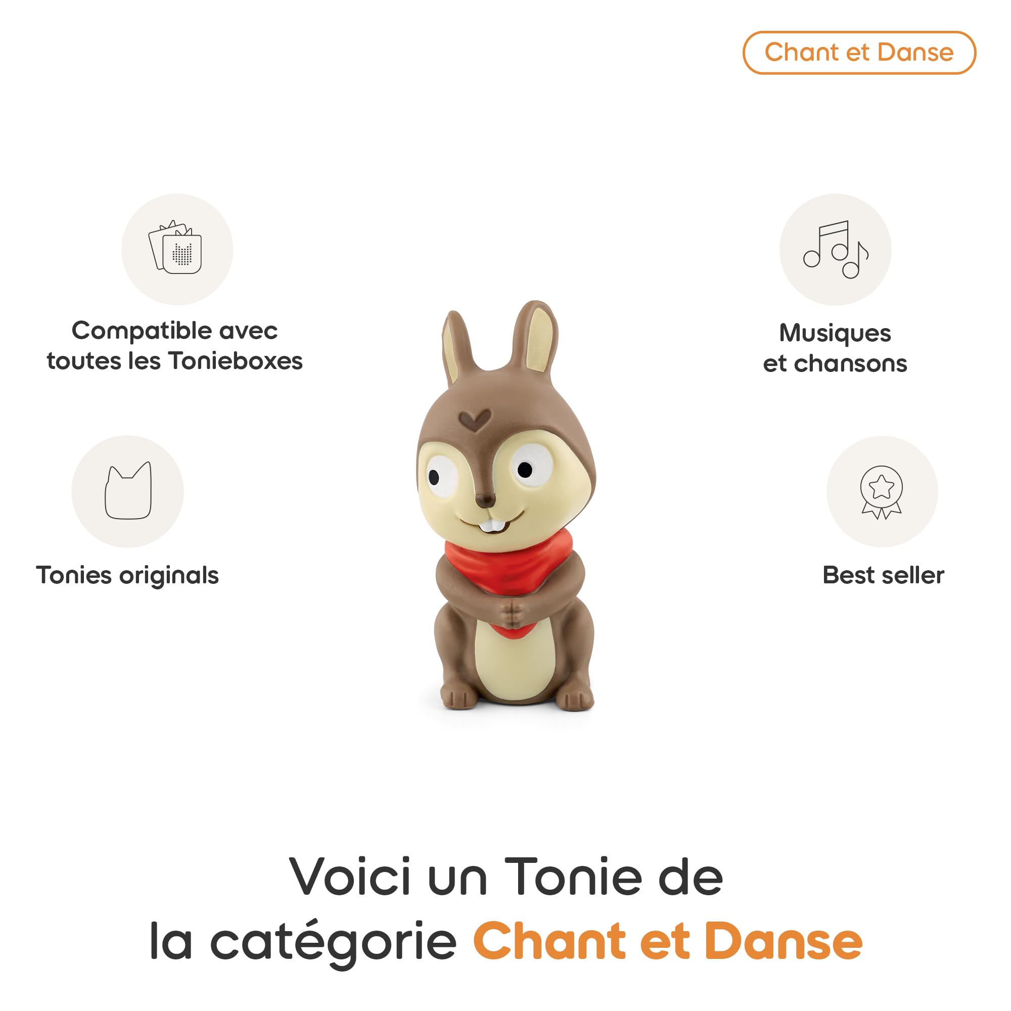 tonies Figurine Mes comptines de la Maternelle : Personnage avec chansons pour conteuse Toniebox, chansons pour Enfants 1 Ans et Plus - boîte à Musique Vendue séparément