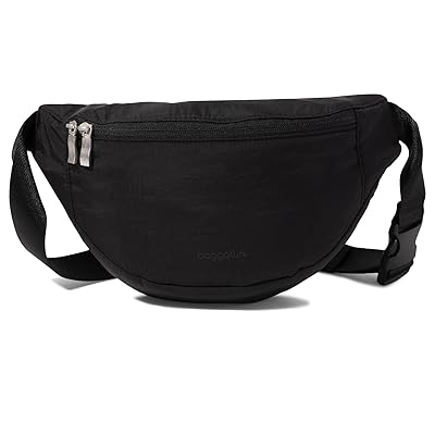 Baggallini Swift Belt Bag Sling Handbags B lite Black, Nylon/Polyester