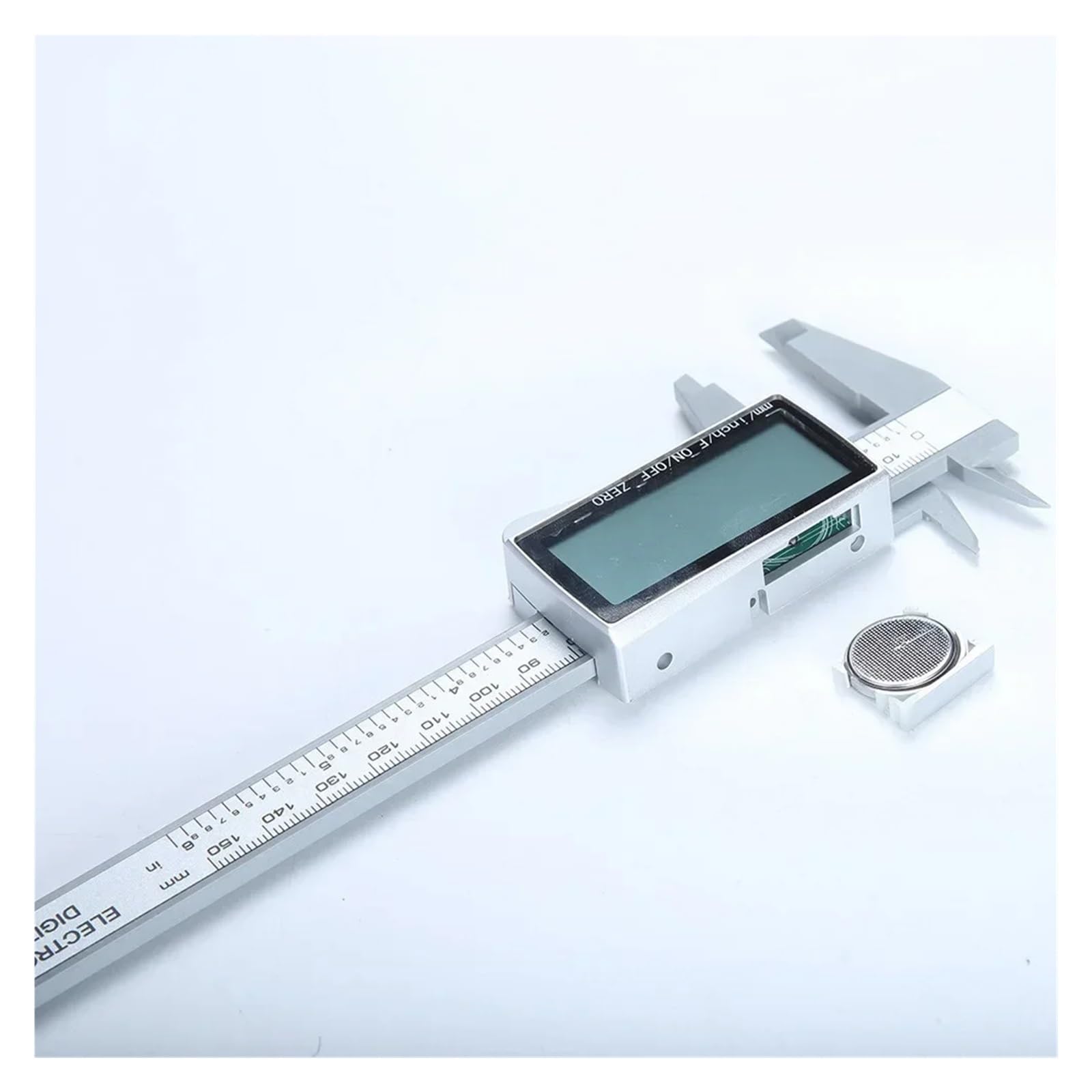Calibro a corsoio digitale da 6 pollici 0-150 mm con display LCD, conversione in e metriche, strumento di misurazione ad alta precisione per officina meccanica(D)