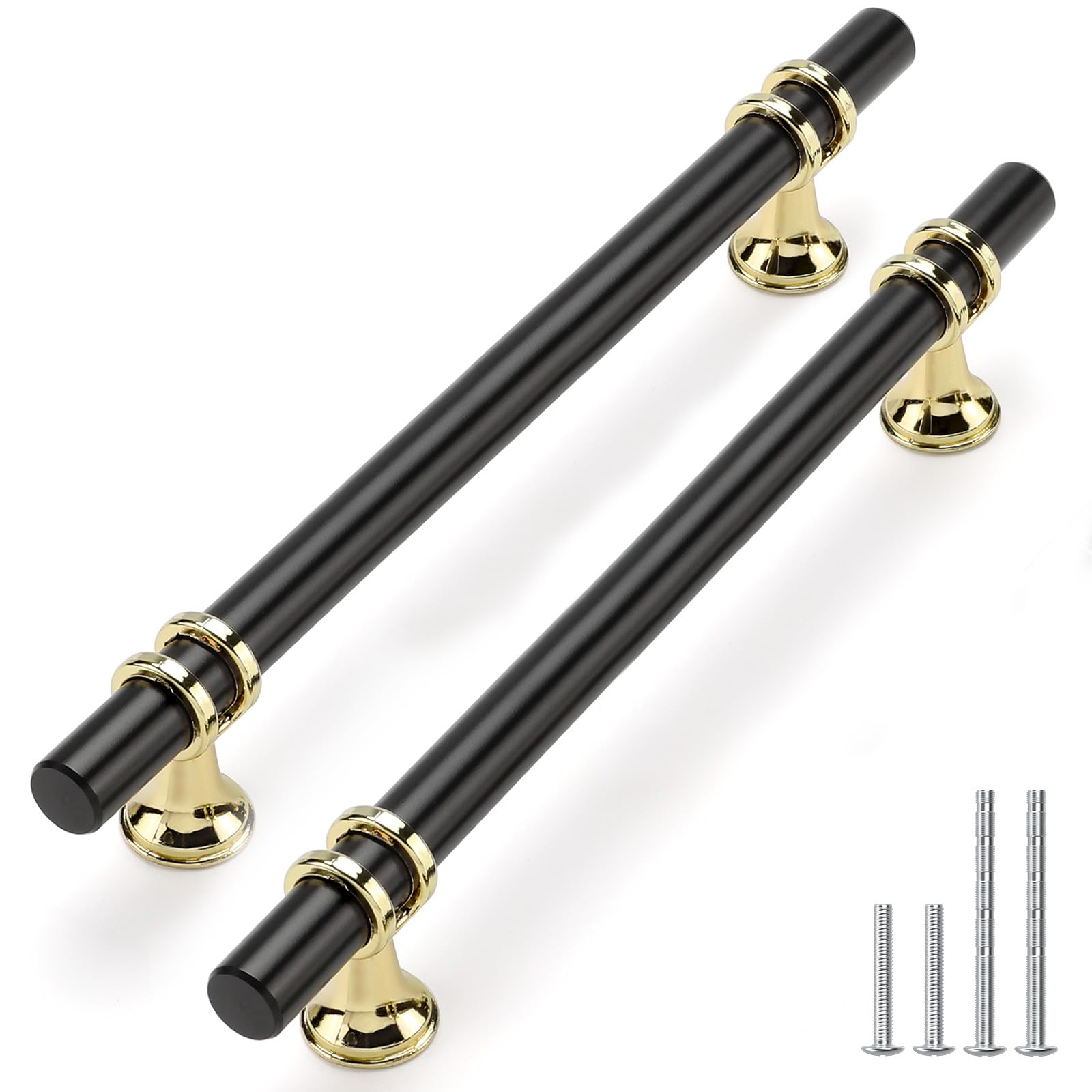 Rergy 10 Pack 3 Inch Hole Center Brushed Nickel and Gold Cabinet Pulls — Amazon image 17