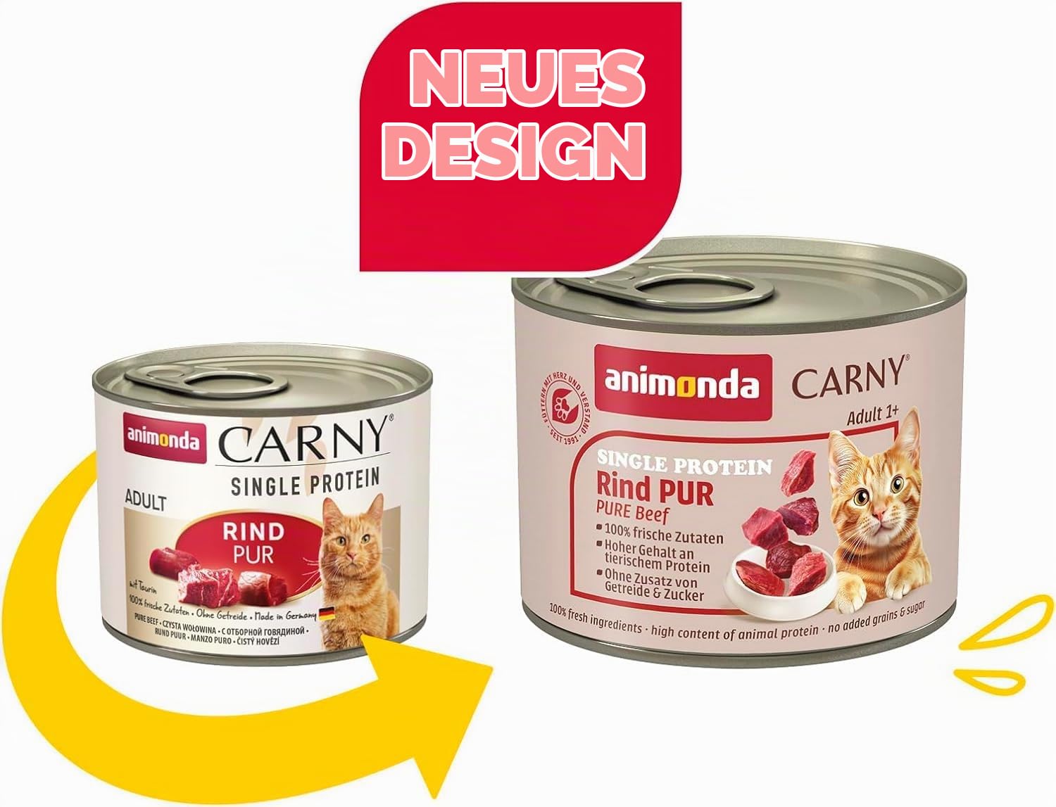 animonda Carny Adult Katzen Nassfutter Single Protein Mix Pur (6 x 200g) – Ansicht 2