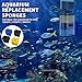 Pftjujudan Aquarium Filter Replacement Filtering Sponges, Replacement Filter Sponges for Aquarium Filters - Pack of 8 (2 Coarse Sponge, 4 Carbonized Sponge, 2 Fine Sponge)(3-Stage)