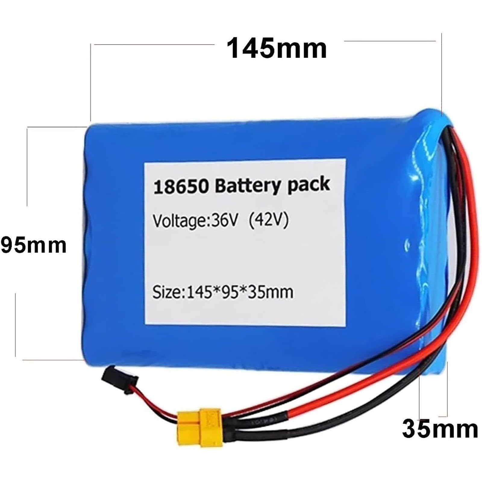 36V 6Ah bicicletta elettrica agli ioni litio impermeabile batteria ricambio bicicletta elettrica Scooter motore con 42V 2A caricabatterie XT 60
