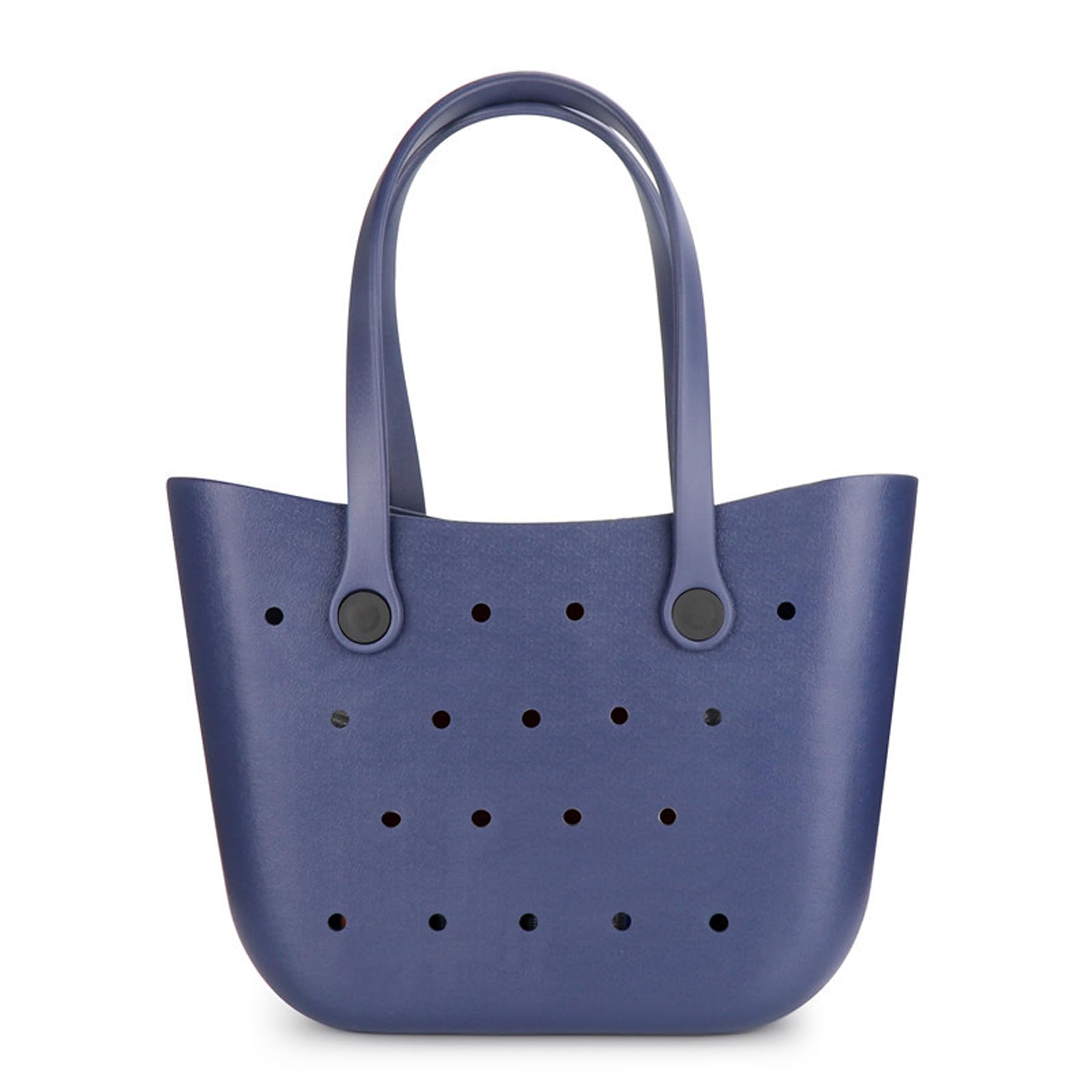 BIEWOBolsa de playa de goma impermeable, bolsa grande de viaje para playa, lavable, a prueba de puntas, duradera, para alberca, para mujer, azul oscuro, Large