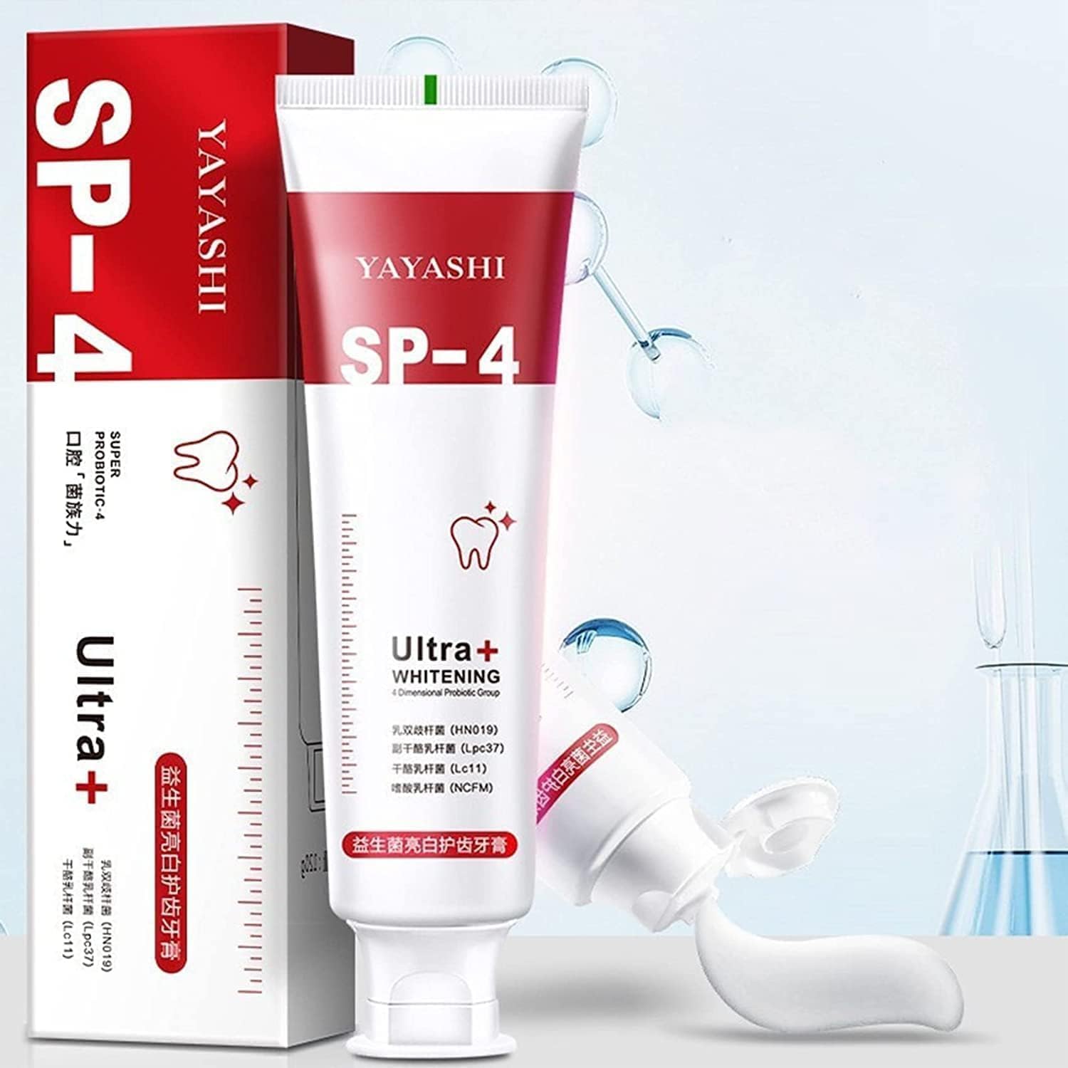 NewClick Sp-4 ToothpasteSP-4 Brightening & Stain Removing Toothpaste | Fresh Breath Whitening Toothpaste | 30 gm (PACK OF 1)