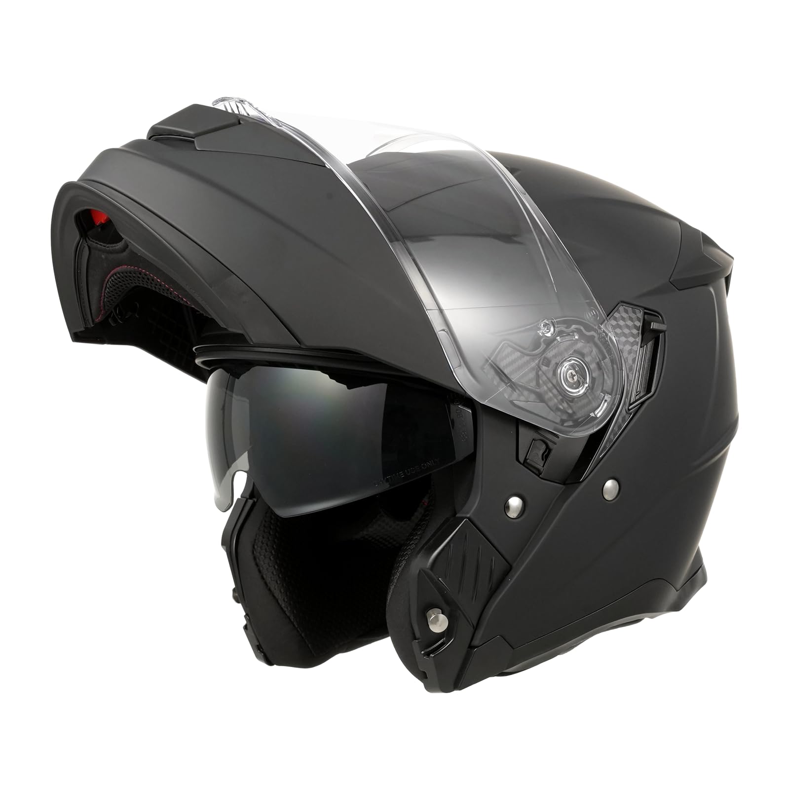 ANYPASS Motorradhelm Klapphelm 950 mit Doppelvisier & UV Schutz, ECE 22.06 Integralhelm für Damen und Herren, Ideal für Touring, Reise und Stadtverkehr, Größe S-XXL (Mattschwarz, M)