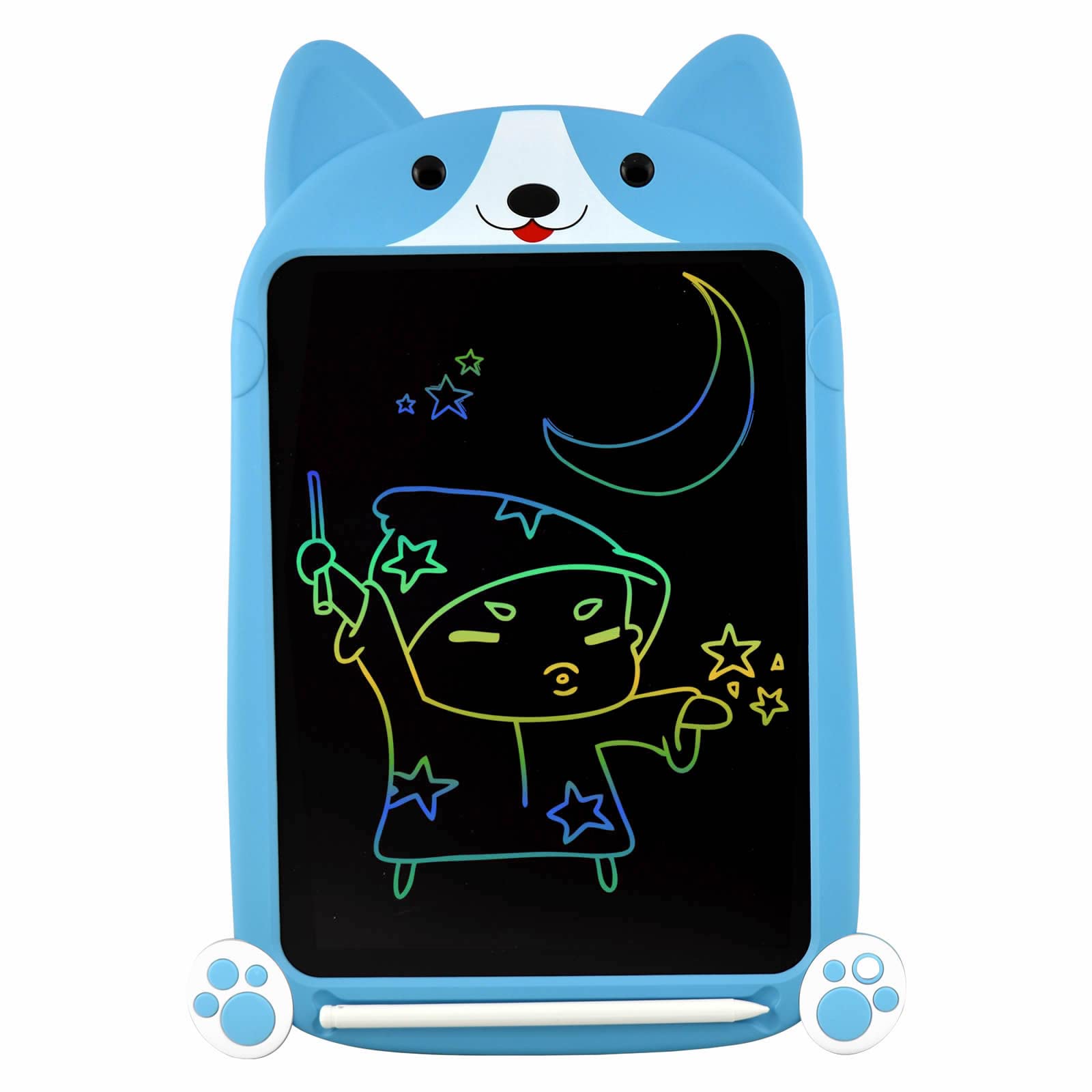 PUPPY LCD Writing Tablet, Large 10 Inch, Colorful Screen, Erasable Electronic Digital Drawing Pad Doodle Board With Stylus Pen, Gift for Kids Adults Home School Office (Pink) — view 9