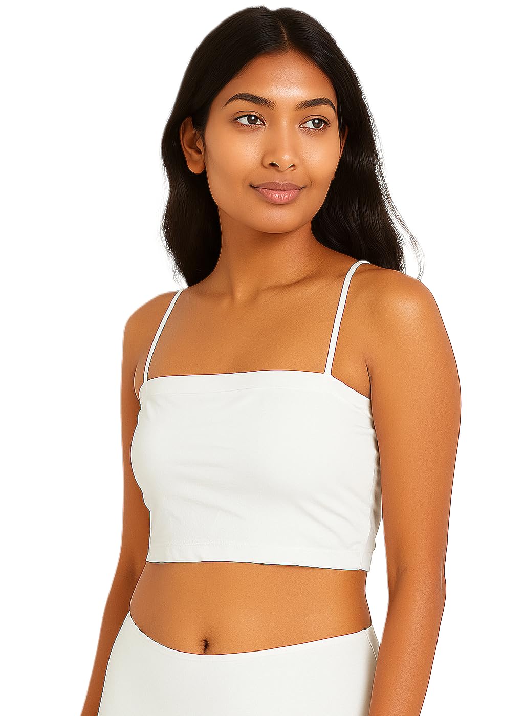 Sport Bra Lightly Padded for Girls White-image-0